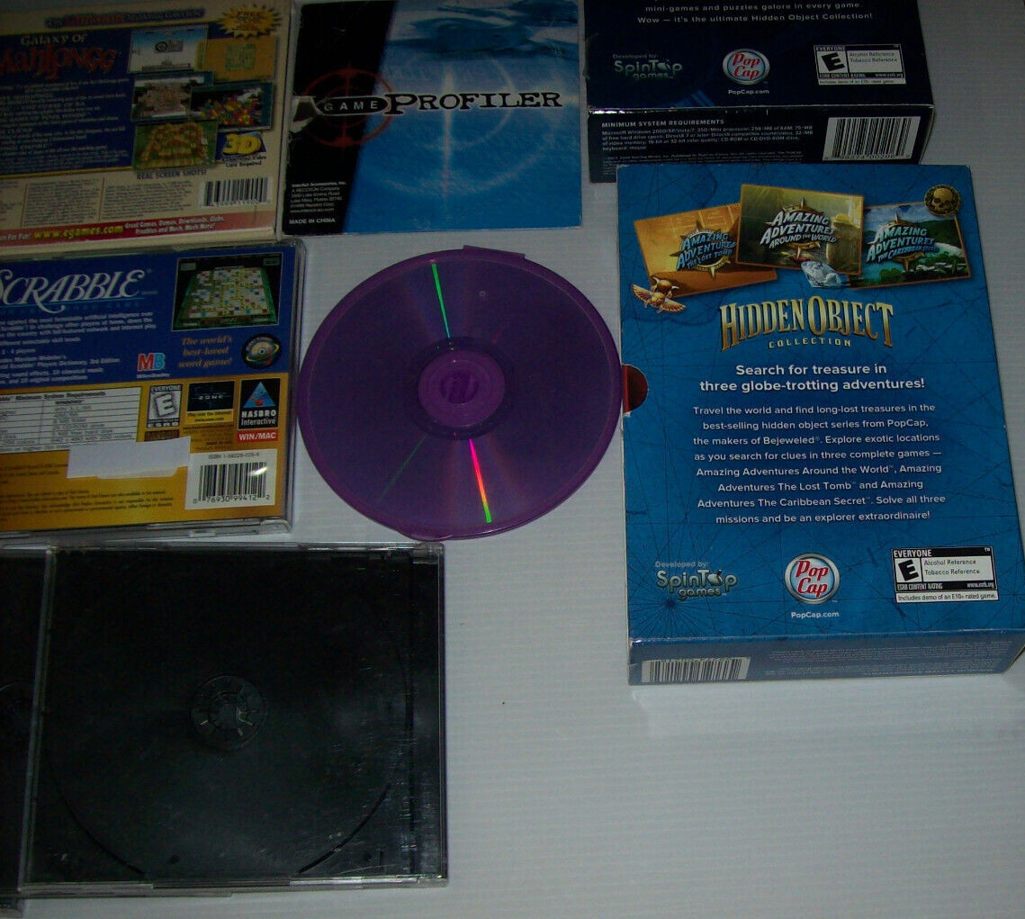 Lot of 20+ Vintage Computer PC Games, + Vintage PC Software, Y2K, 1990s – 2000s