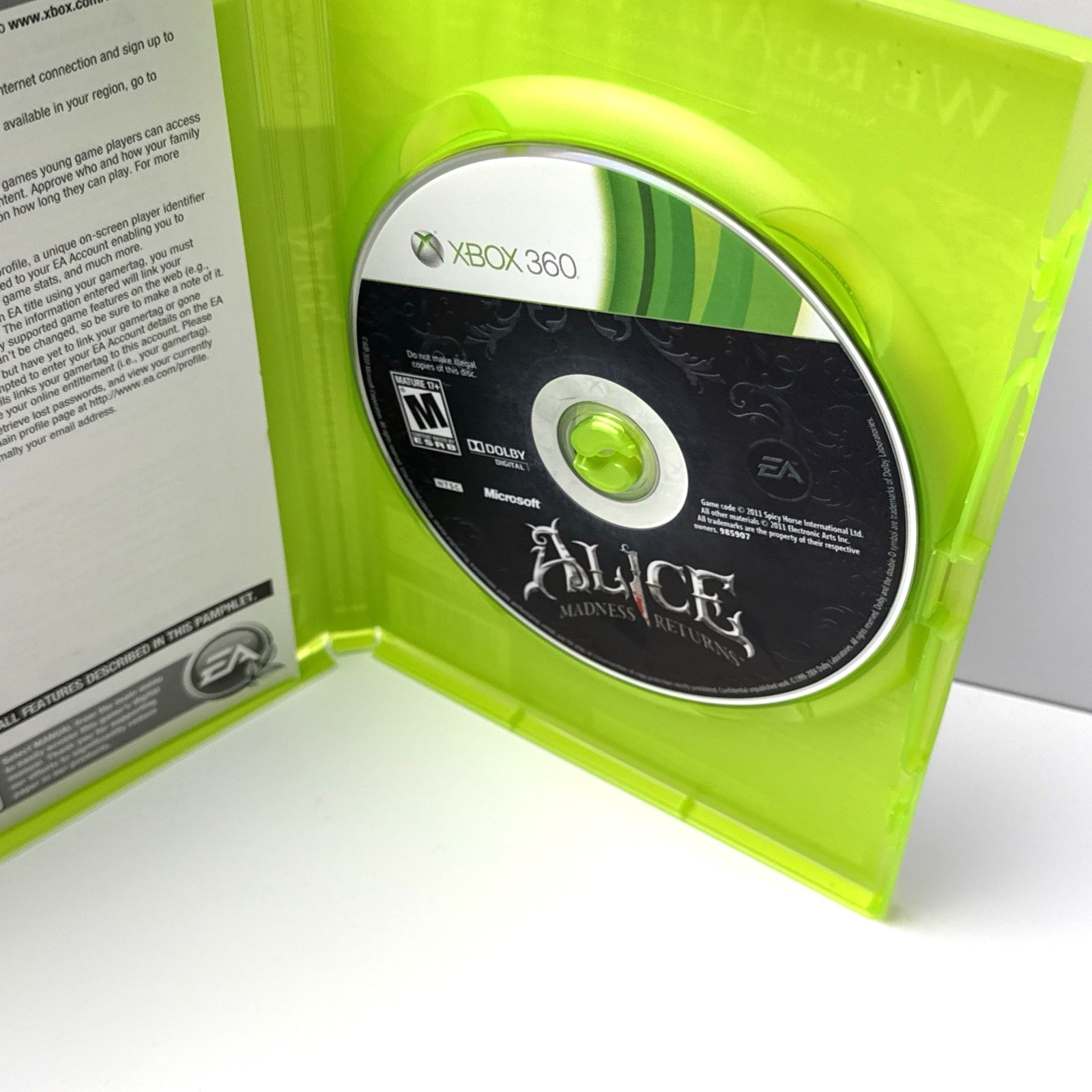 Alice: Madness Returns Microsoft Xbox 360 CIB Complete Refurbished & Tested