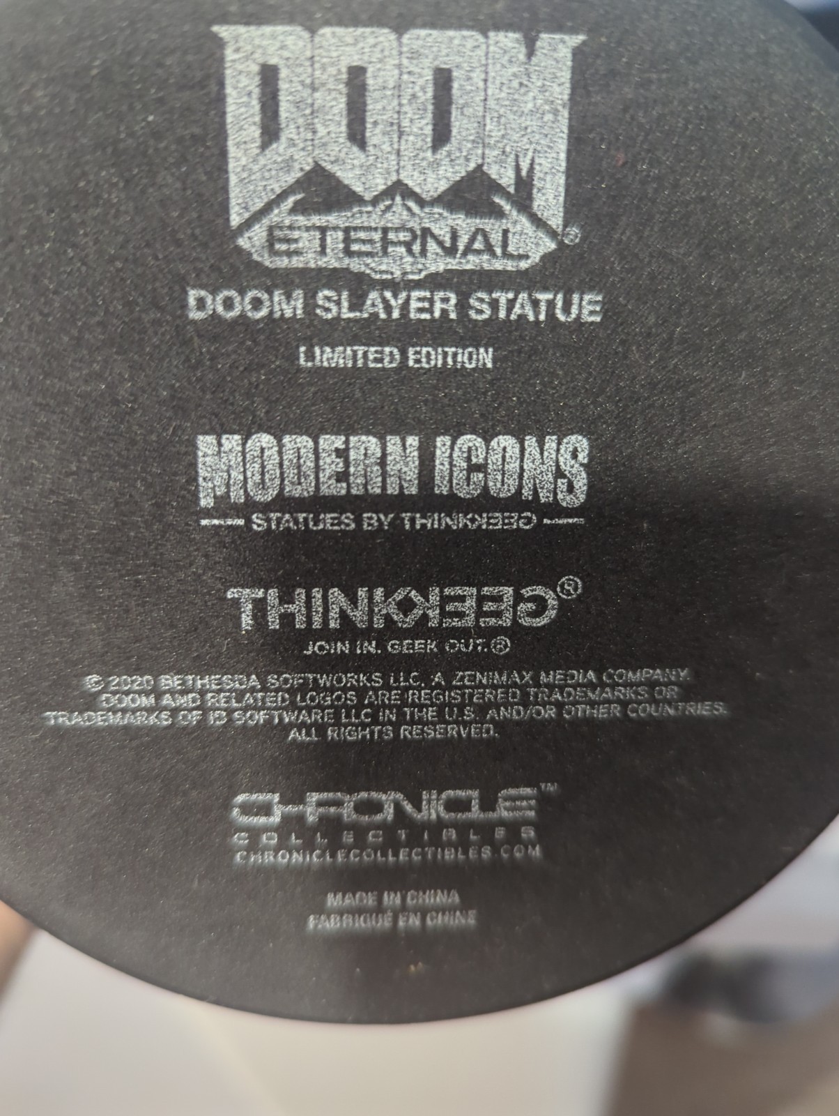 Doom Eternal ThinkGeek Modern Icons #11 Doom Slayer Statue Only – USA Seller