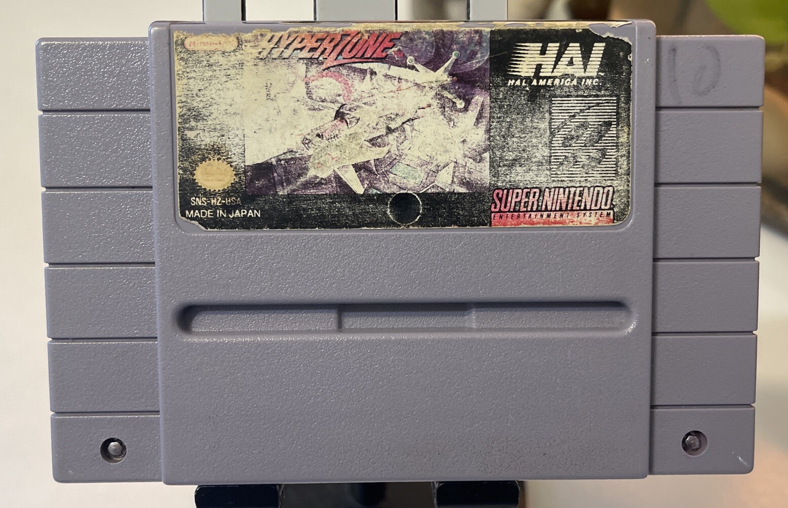 HyperZone Super Nintendo (SNES 1991) Authentic Game Cartridge. Tested