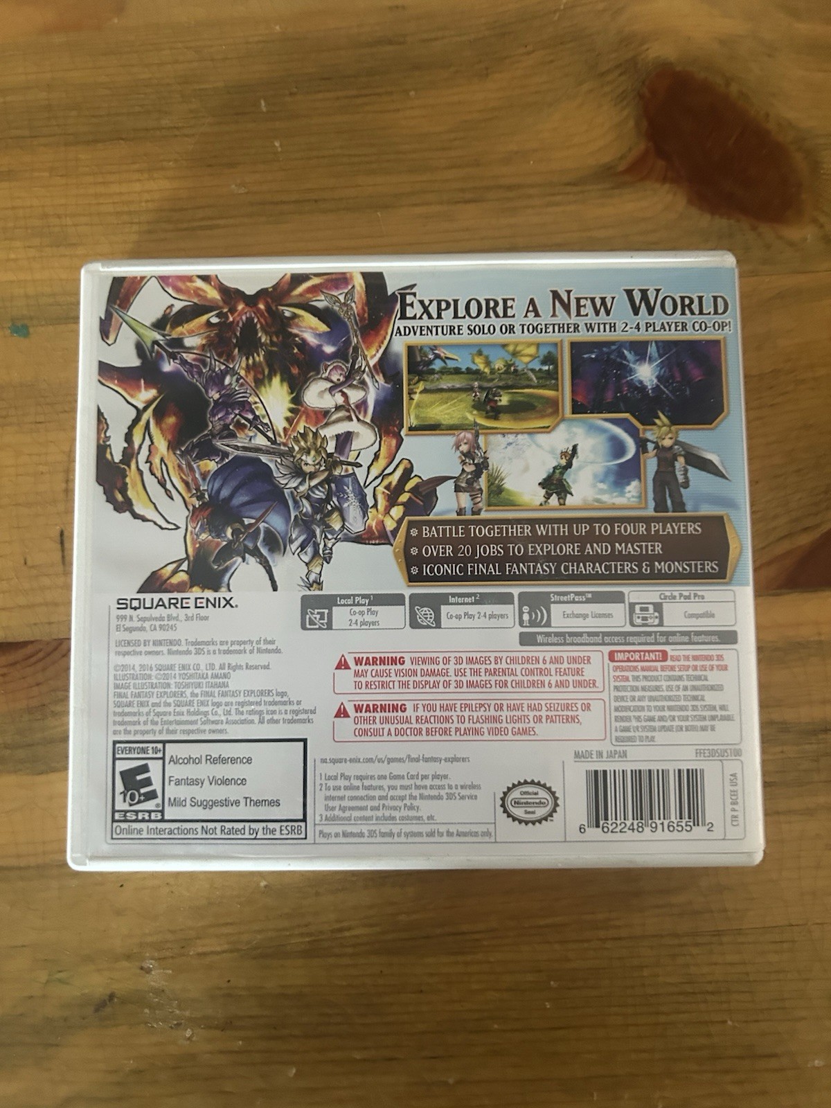 Final Fantasy Explorers 3DS Role Playing Manual NTSC-U/C 2016