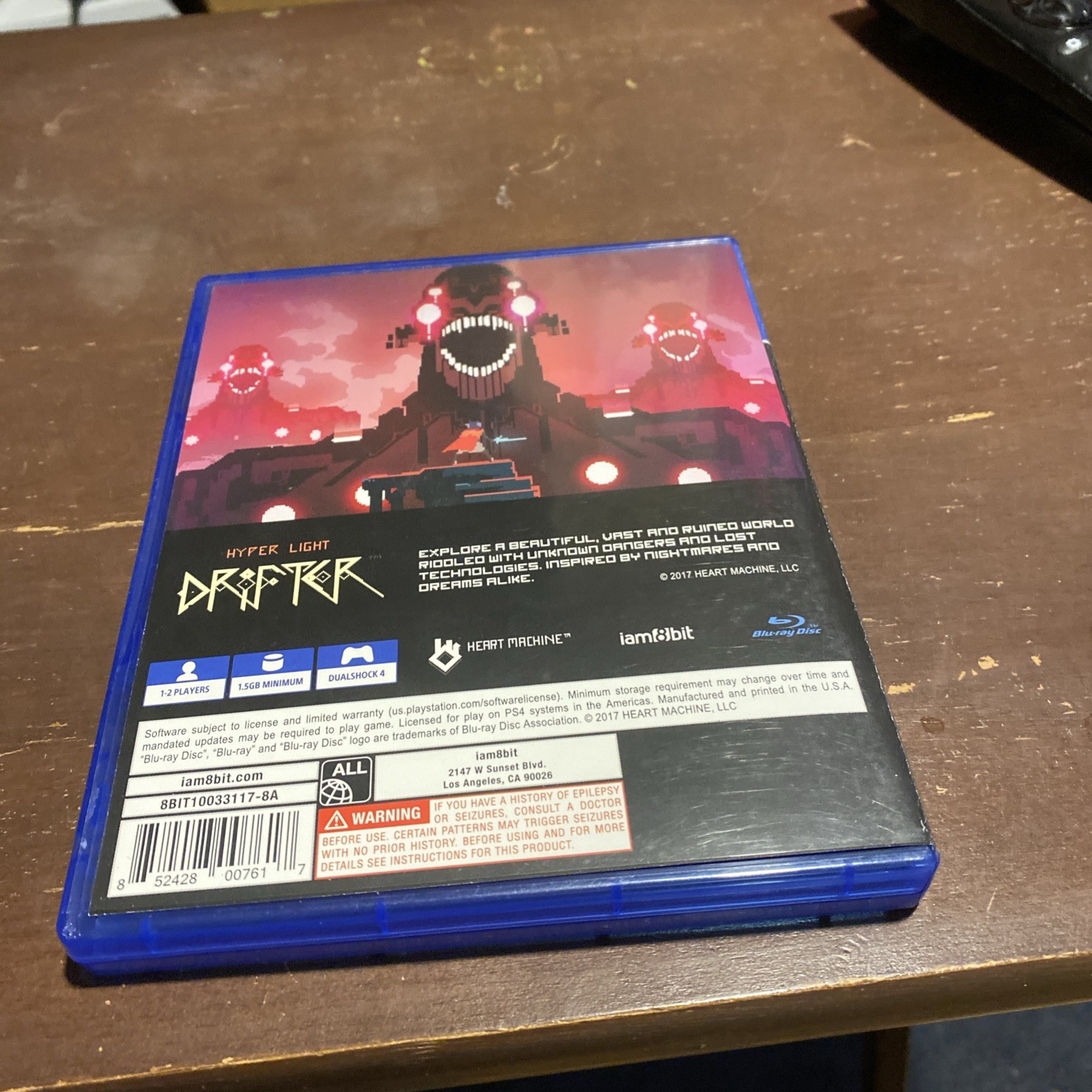 Hyper Light Drifter Sony Playstation 4 PS4 Complete CIB W/ Manual & Poster Mint