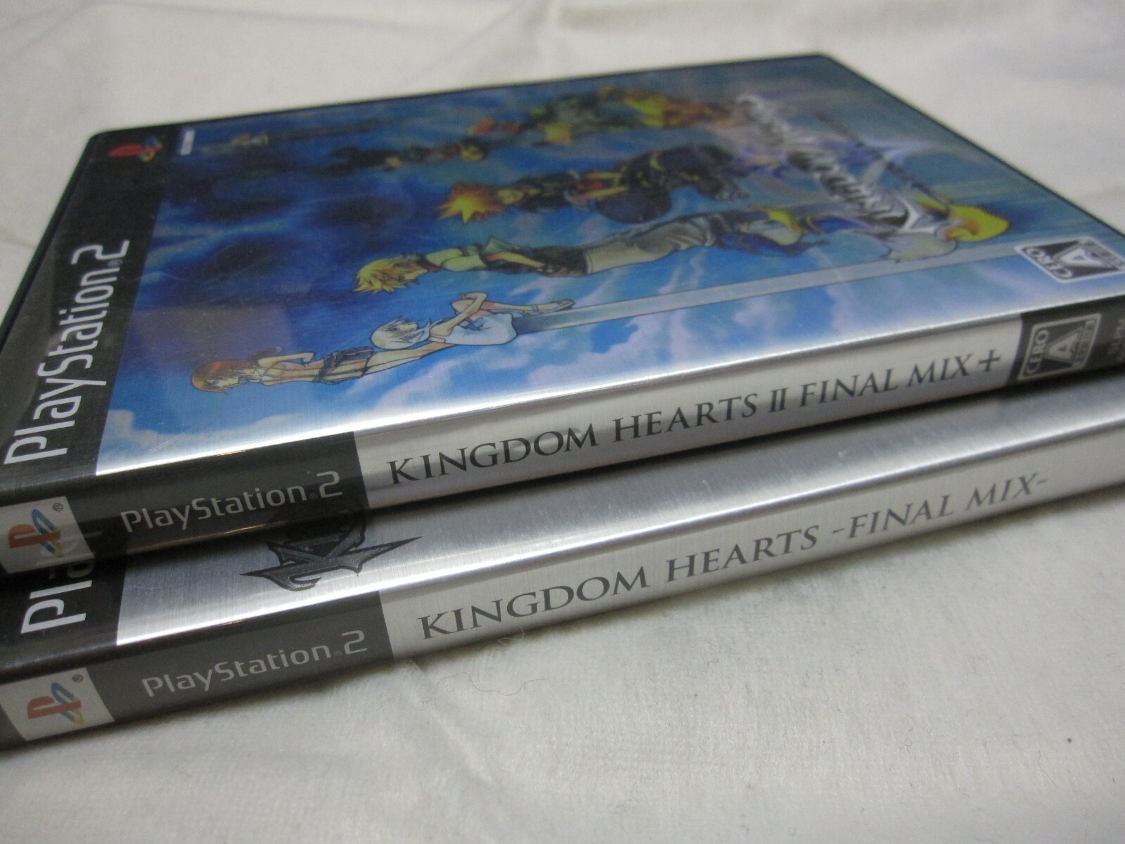 USED English SONY PS2 Kingdom Hearts Final Mix 1 & 2 2 Set Japanese Version