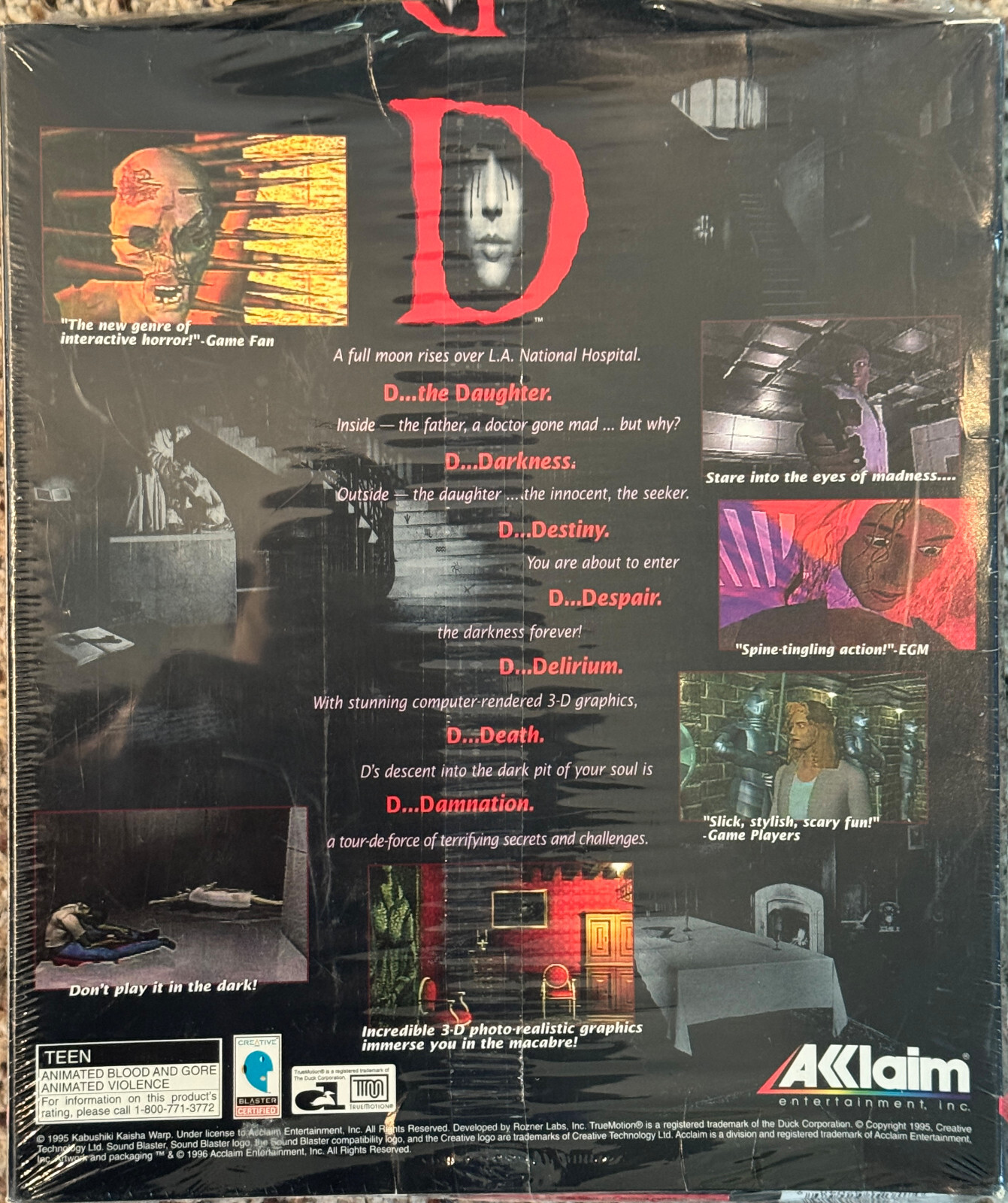 “D” (1995 PC) US ACCLAIM