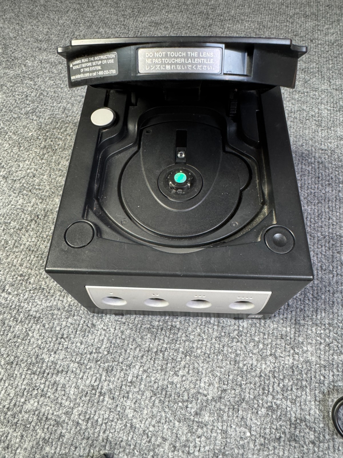 Gamecube Black Console w/ 3 Controllers, Memory Card