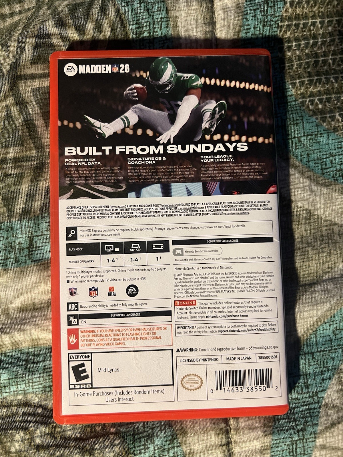 Madden NFL 26 (Nintendo Switch 2, 2025) Tested Adult Owned Fast Free Shipping!!!