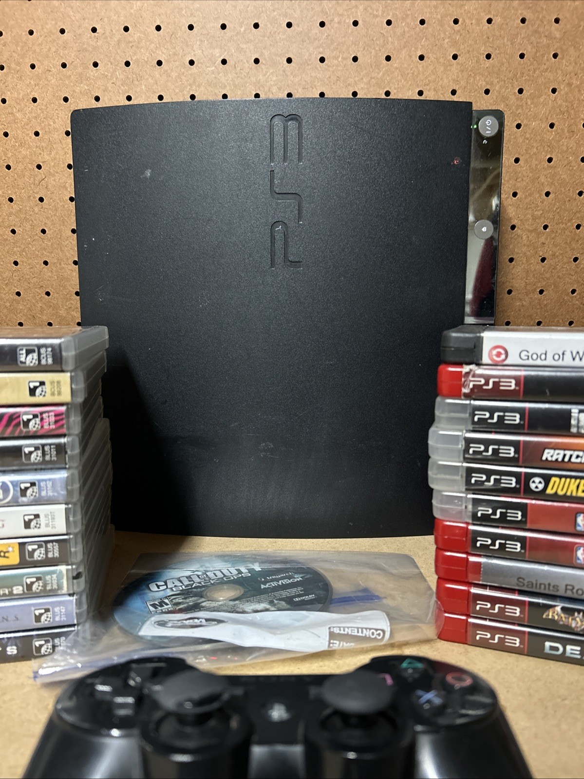 PS3 Slim 250GB Bundle 21 Games & 1 Controller – Tested – NO HDMI/Charge Cord