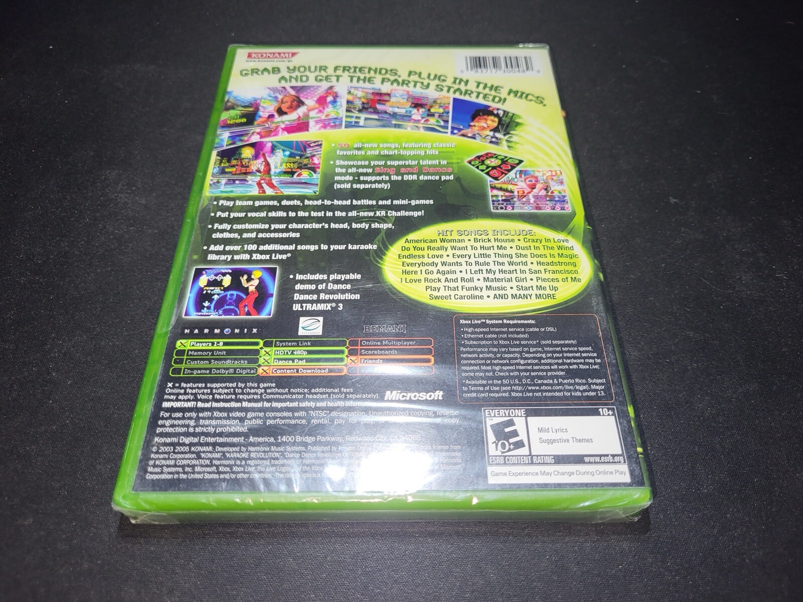 Karaoke Revolution Party 1 Game only Konami Microsoft Xbox BRAND NEW SEALED!