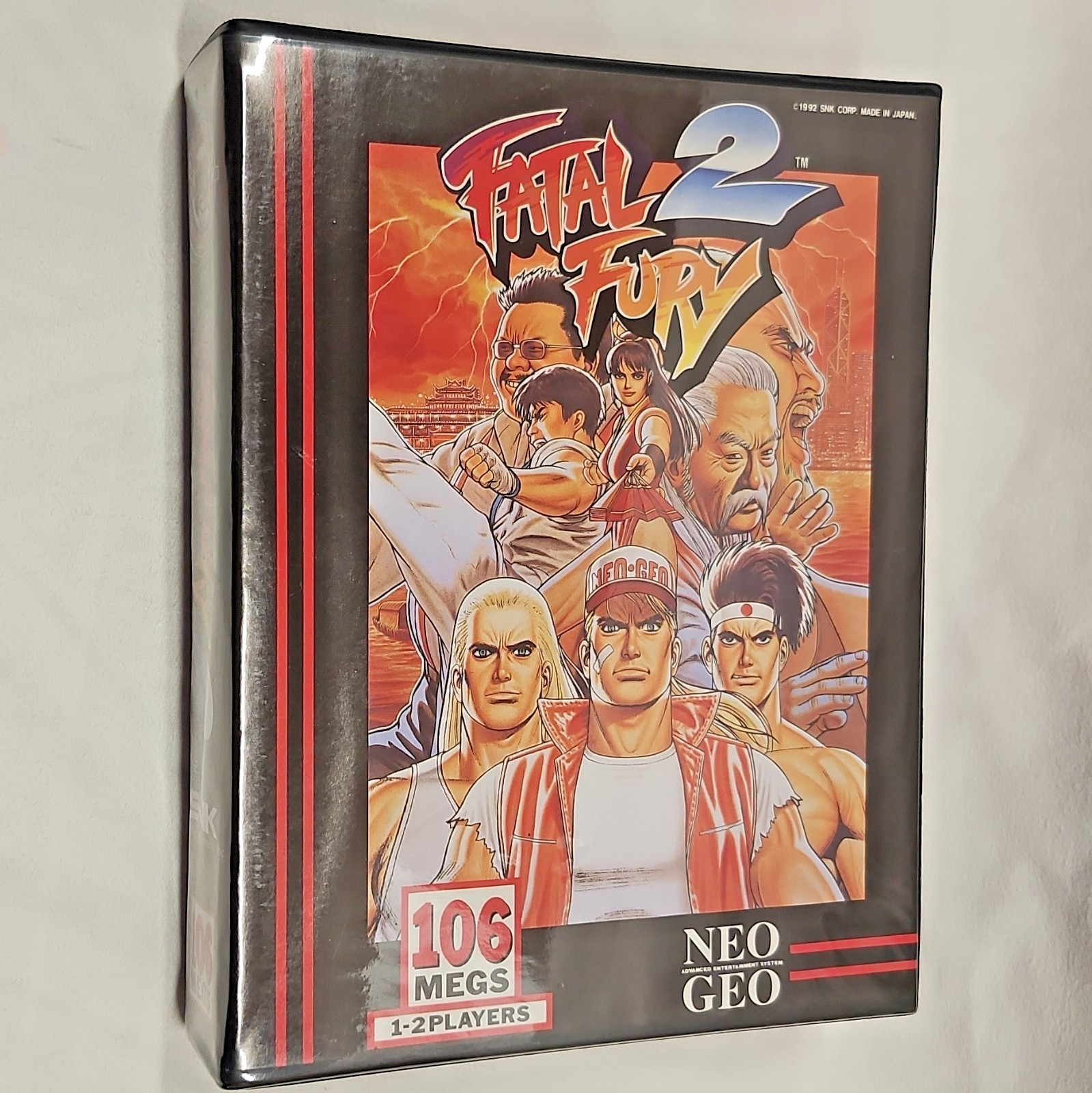 Near Mint – Fatal Fury 2 -DOG TAG – SNK Neo Geo AES – CIB Complete US Authentic