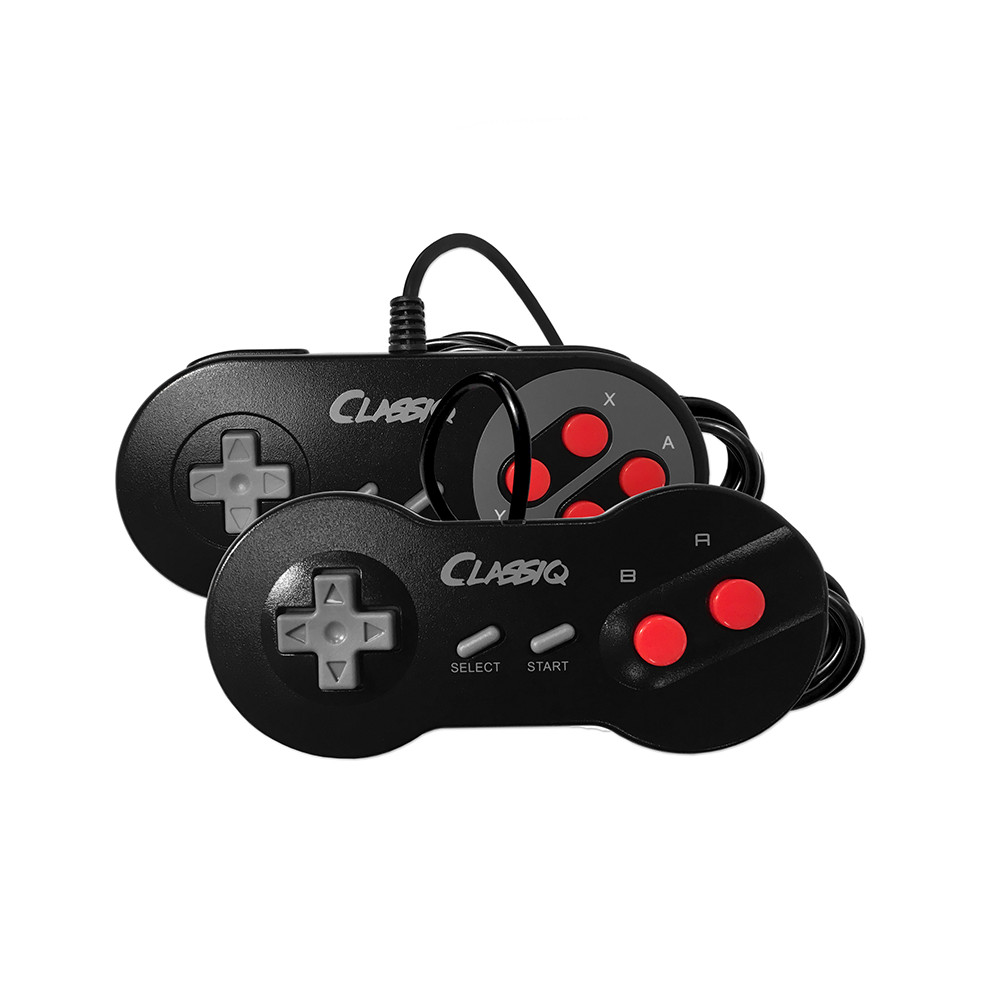Classiq 2 HD 720p Twin Video Game System Black/Red for SNES/NES *OLD SKOOL*