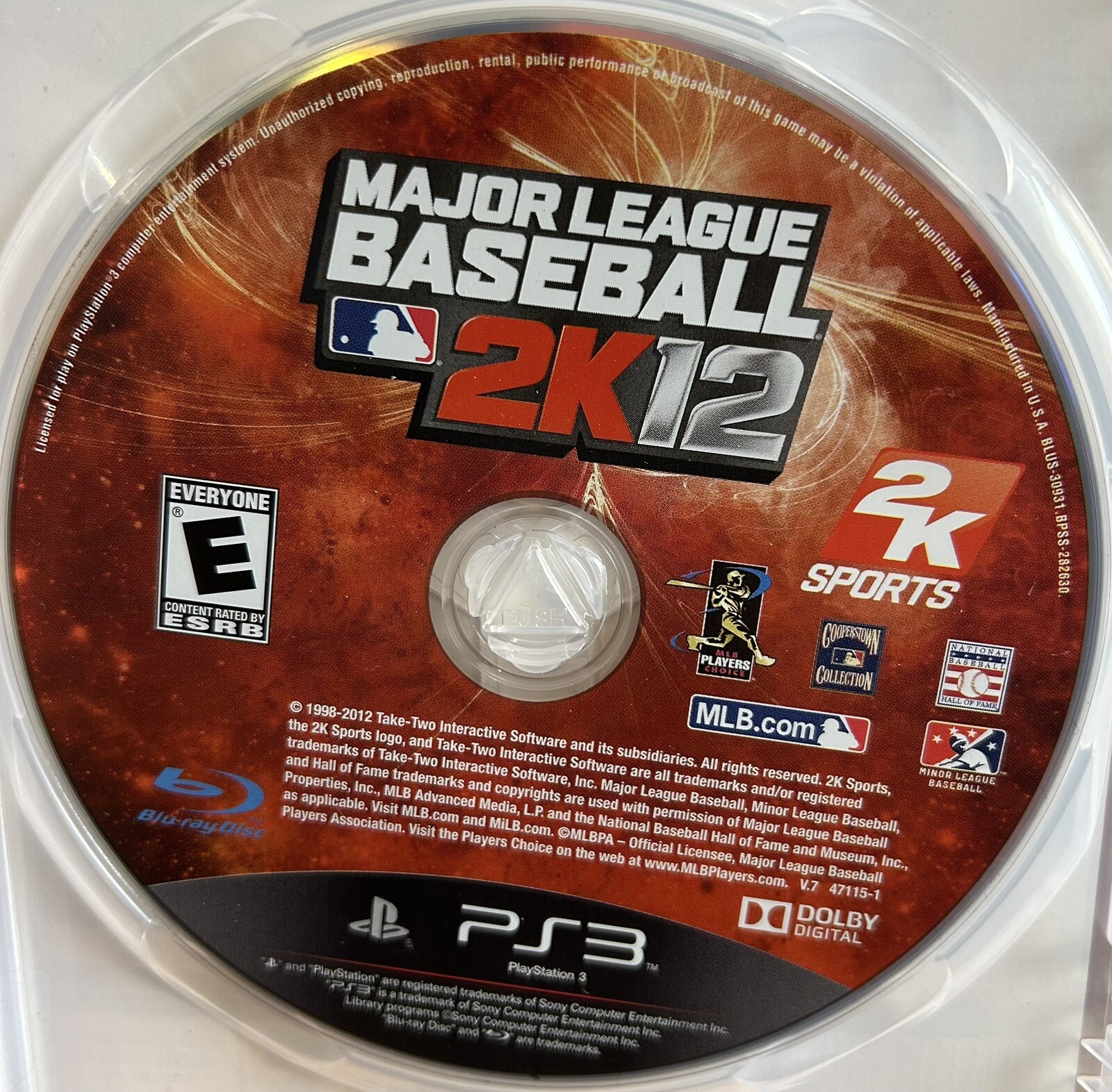 Major League Baseball 2K12 – Sony PlayStation 3