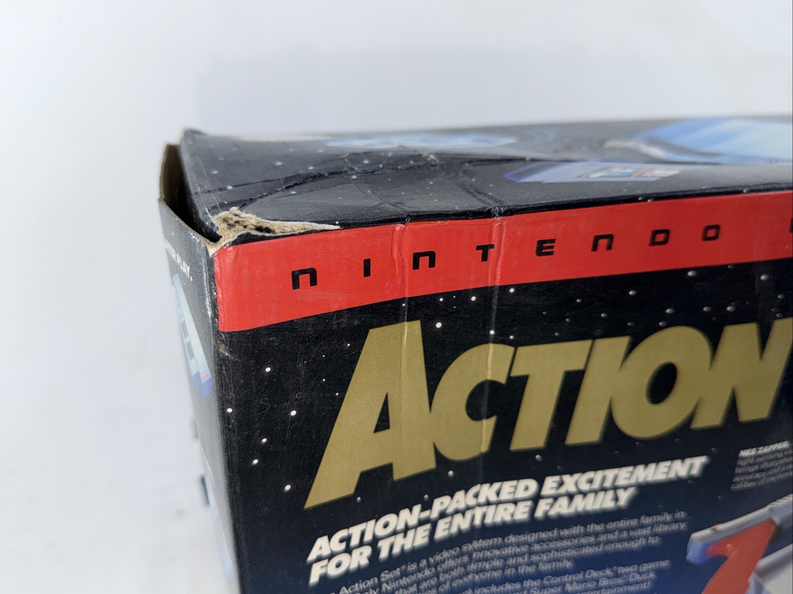 Oval Seal NES Action Set BOX ONLY Nintendo 1990 🔥