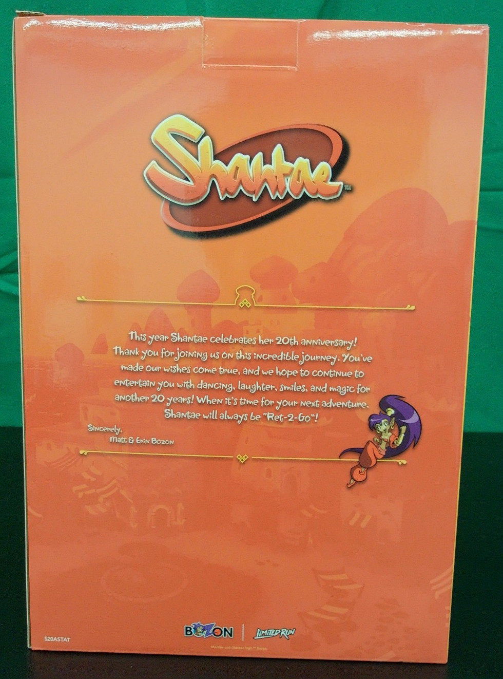 Shantae 20th Anniversary Statue Limited Run No Acrylics