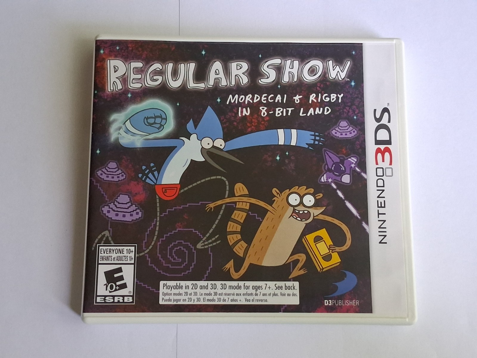 Regular Show 3DS Mordecai Rigby 8 Bit Land Nintendo Complete Tested Working CIB
