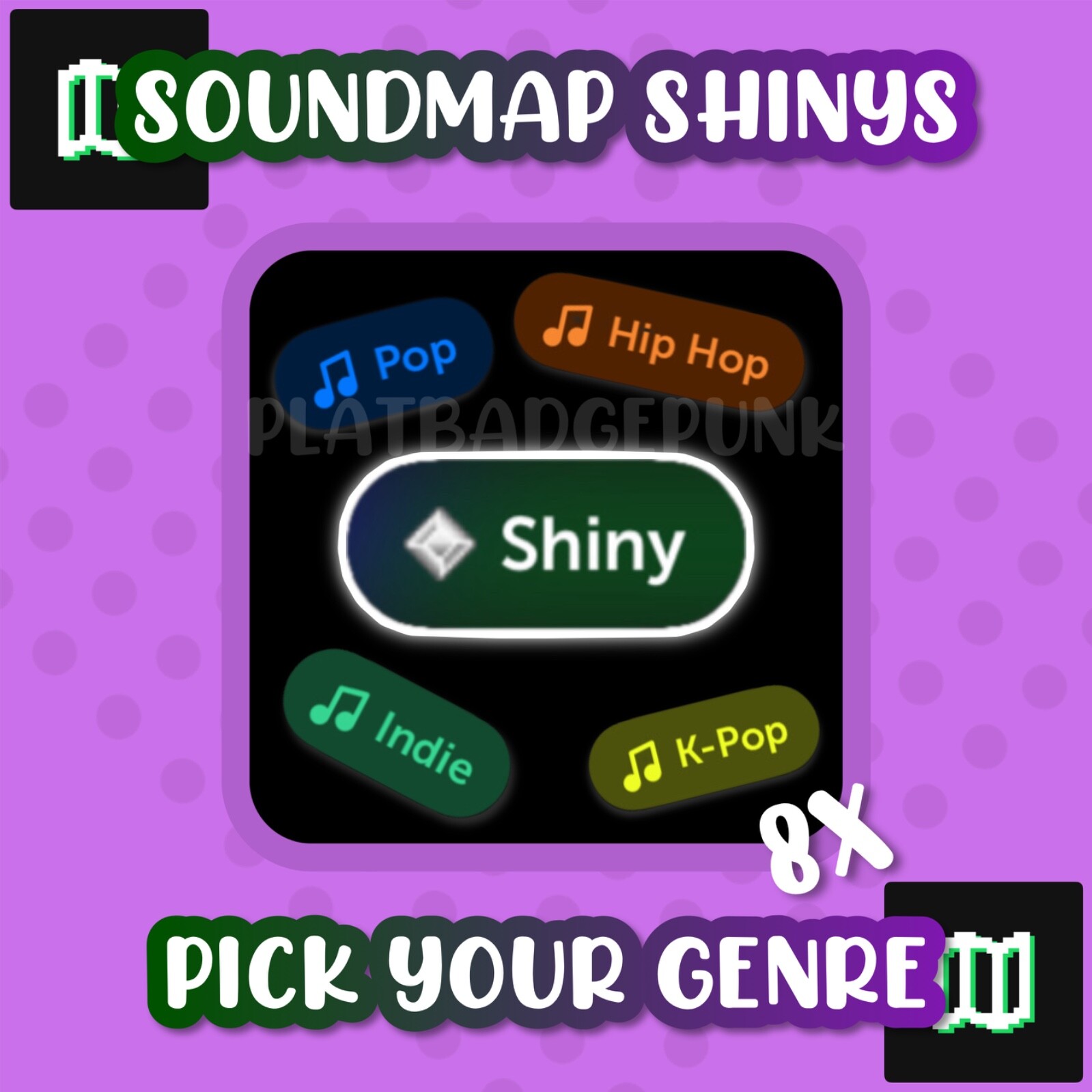 SOUNDMAP 8X SHINYS ✨ | DM BEFORE BUYING | FAST RESPONSES ✅
