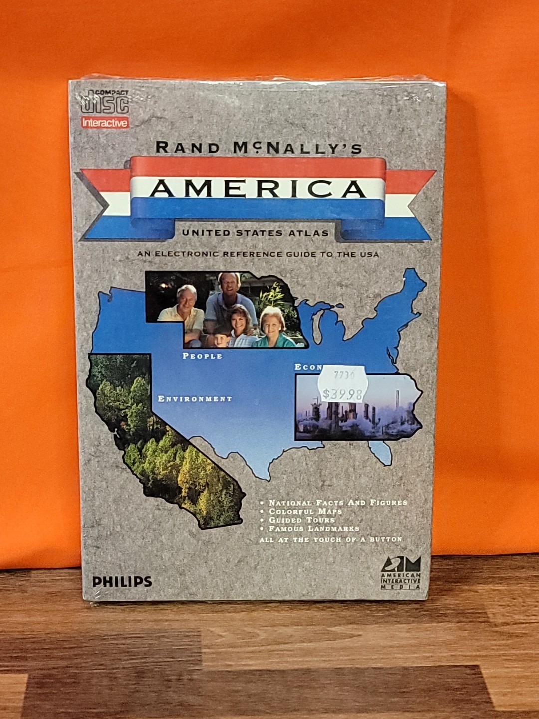 Rand McNally’s America United States Atlas (Philips CD-i, 1991) Brand New Sealed