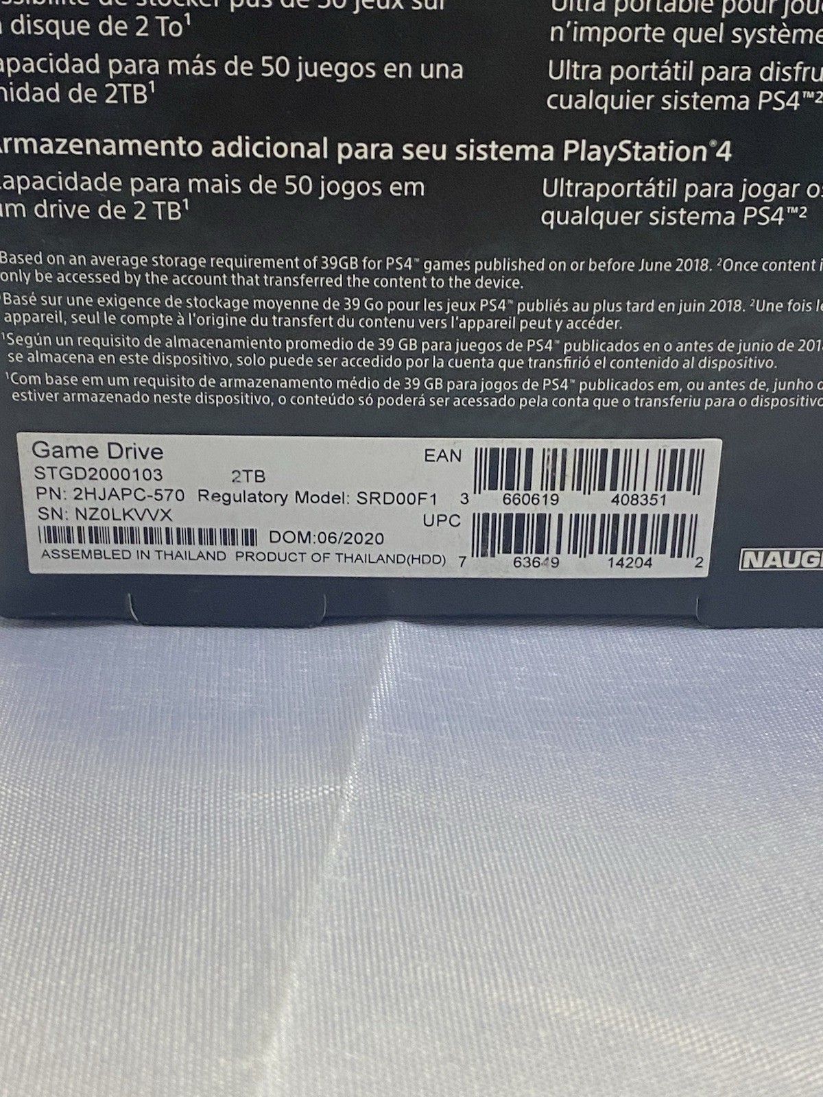 The Last of US Part II Game Drive Limited Edition 2tb External Hard drive Sealed
