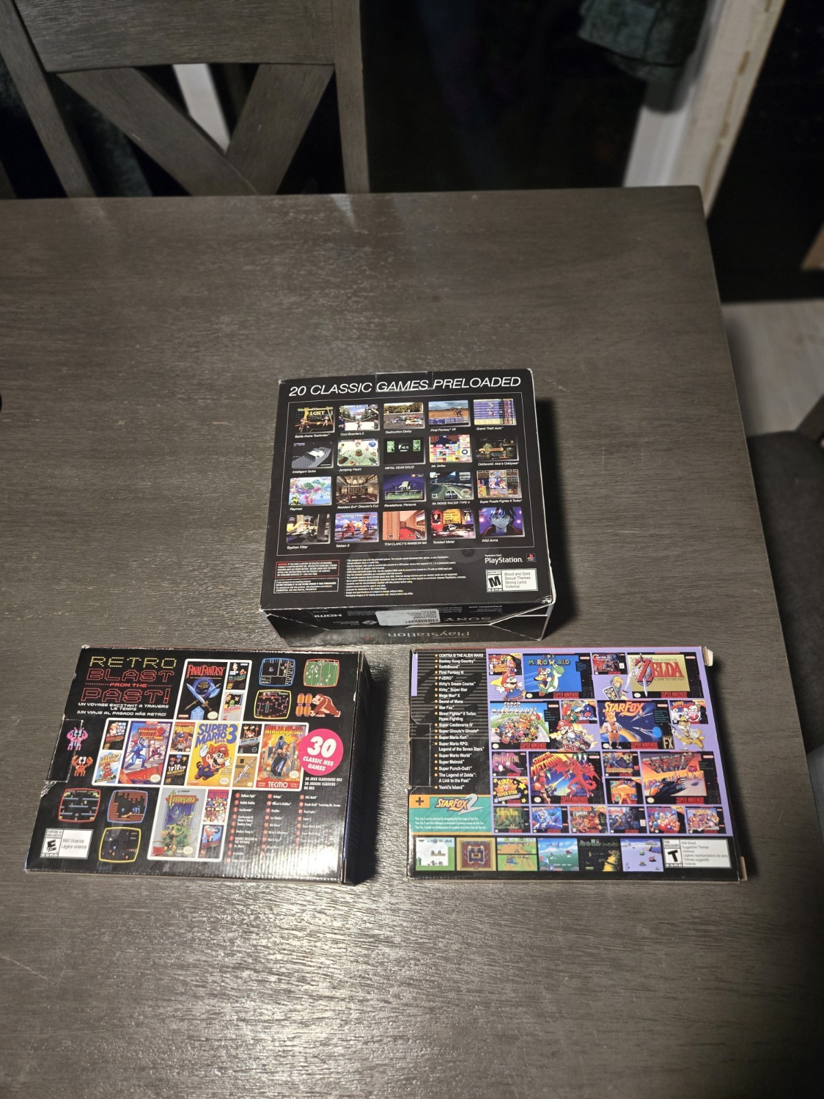Mini Console Lot. Classic Nintendo NES,SNES, And Playstation