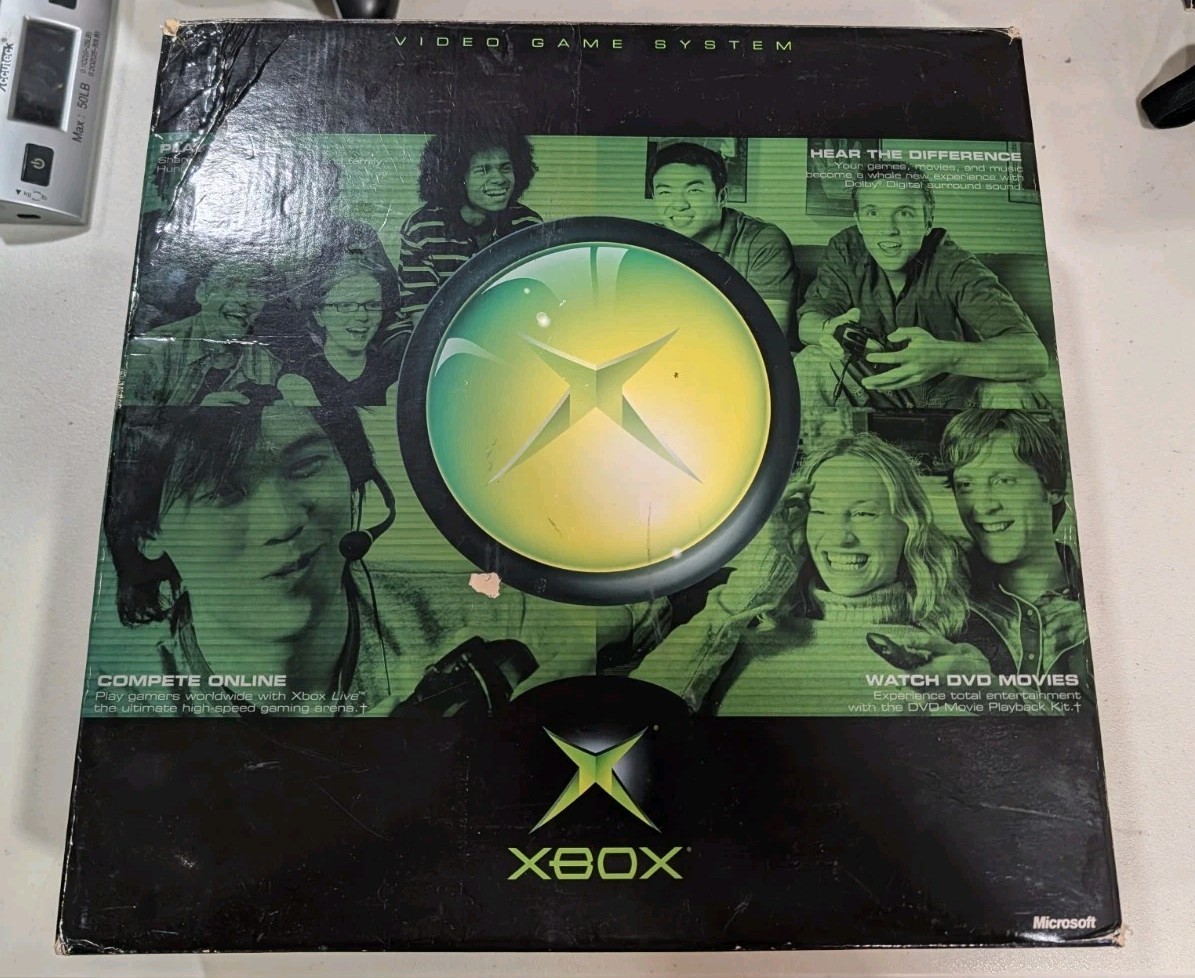 Microsoft Xbox Original Console Retail Box – BOX ONLY