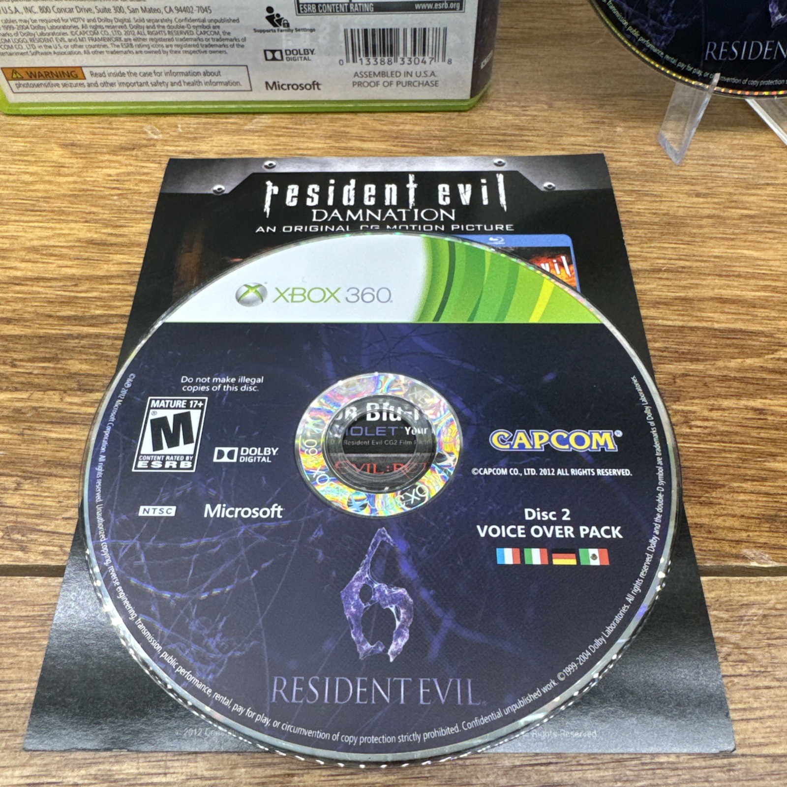 Resident Evil 6 (Microsoft Xbox 360, 2012) Refurbished Tested Free Shipping