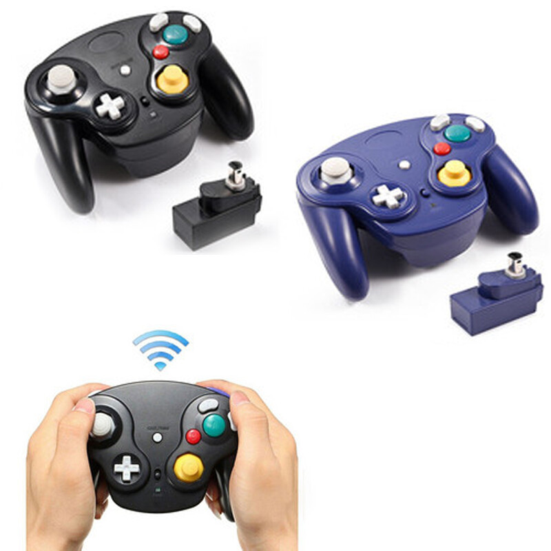 Wireless Game Controller W/ Adapter /Wired For Gamecube Retro Classic GC NGC