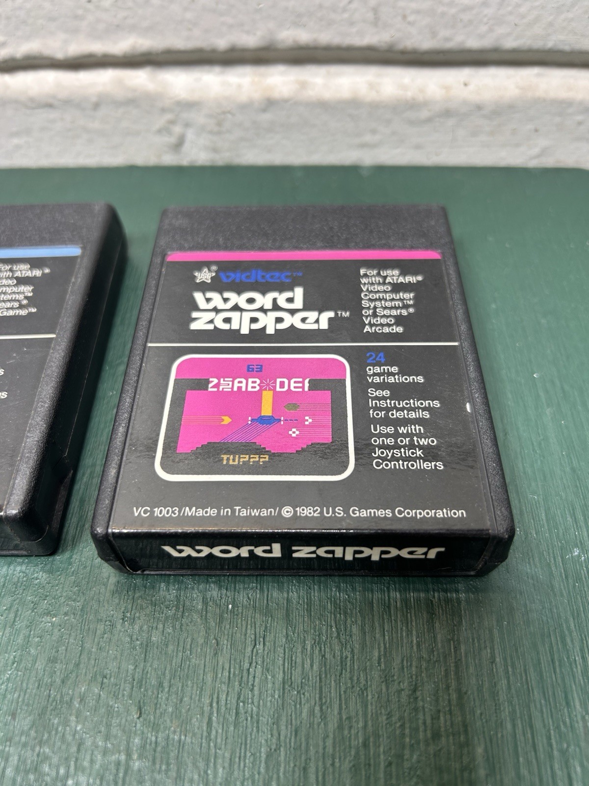 US GAMES VIDTEC Atari 2600 Lot Space Jockey & WORD ZAPPER