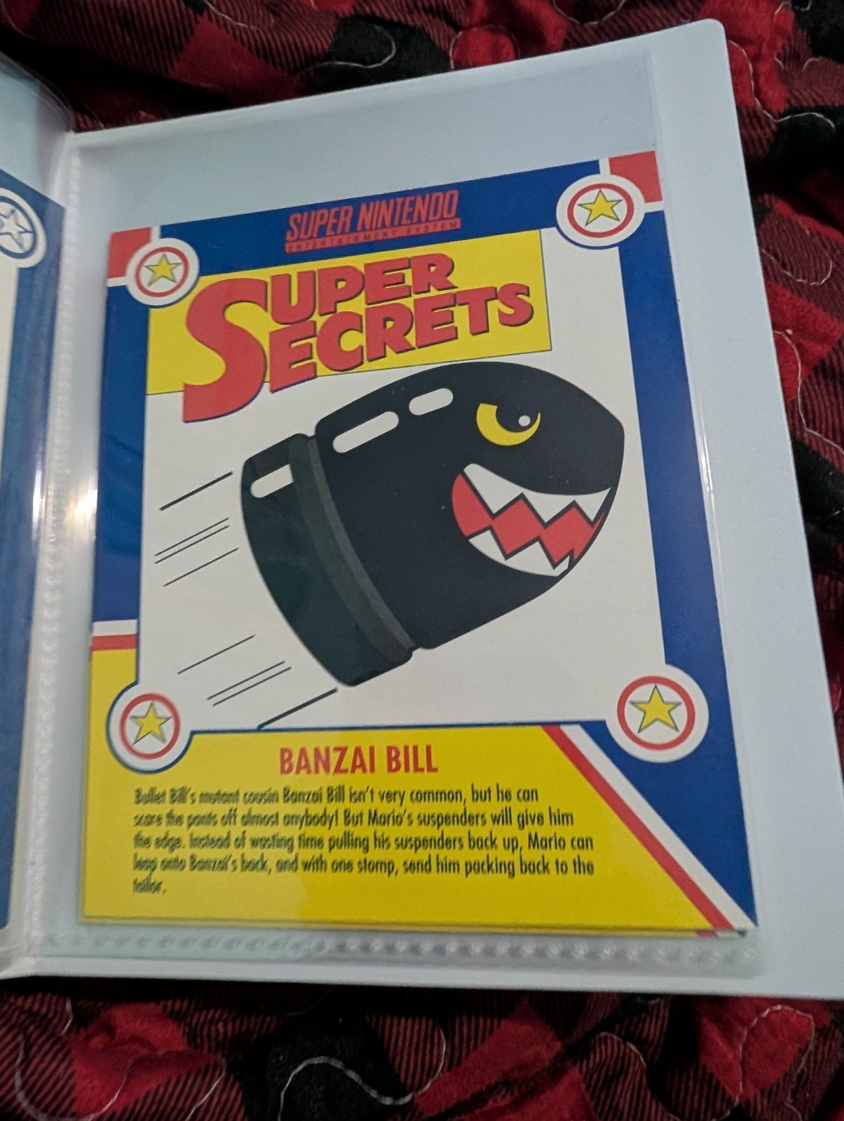Super Mario Nintendo Secrets Pepsi Cards Complete Set In Notebook. Rare