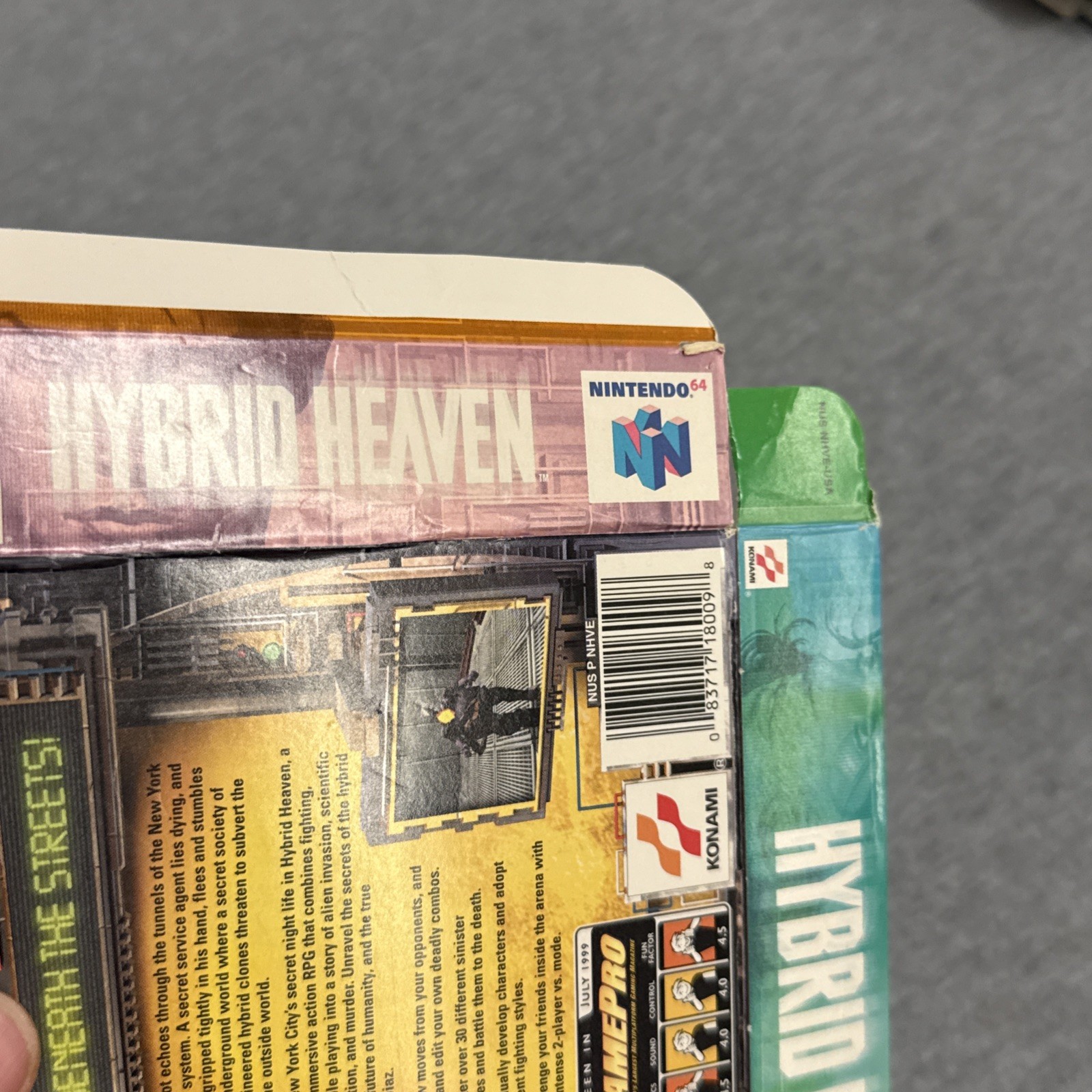 Hybrid Heaven (Nintendo 64, 1999) N64 [Box Only]