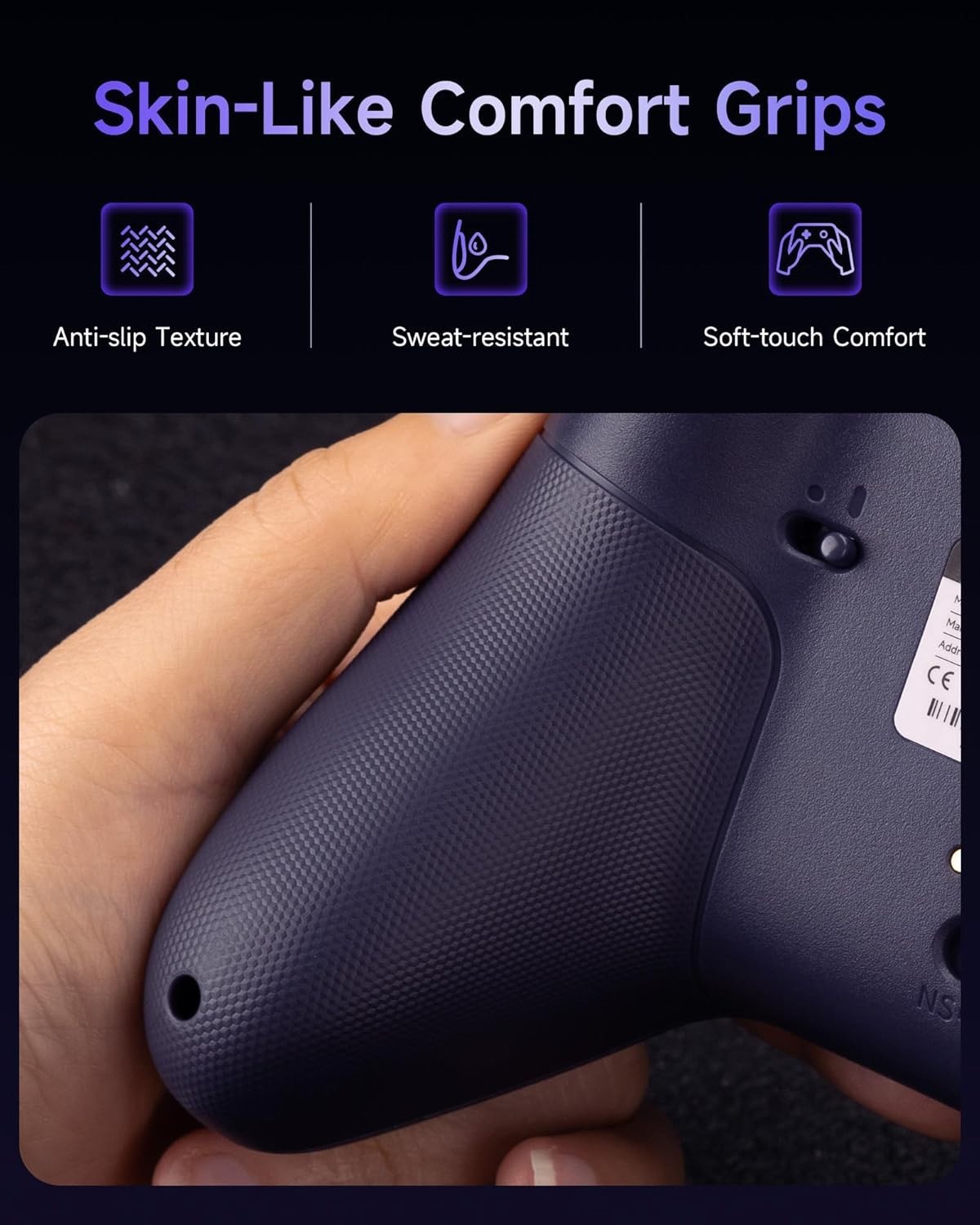 EasySMX X05Pro Wireless Gaming Controller for PC, Switch 1/2, Android – Purple