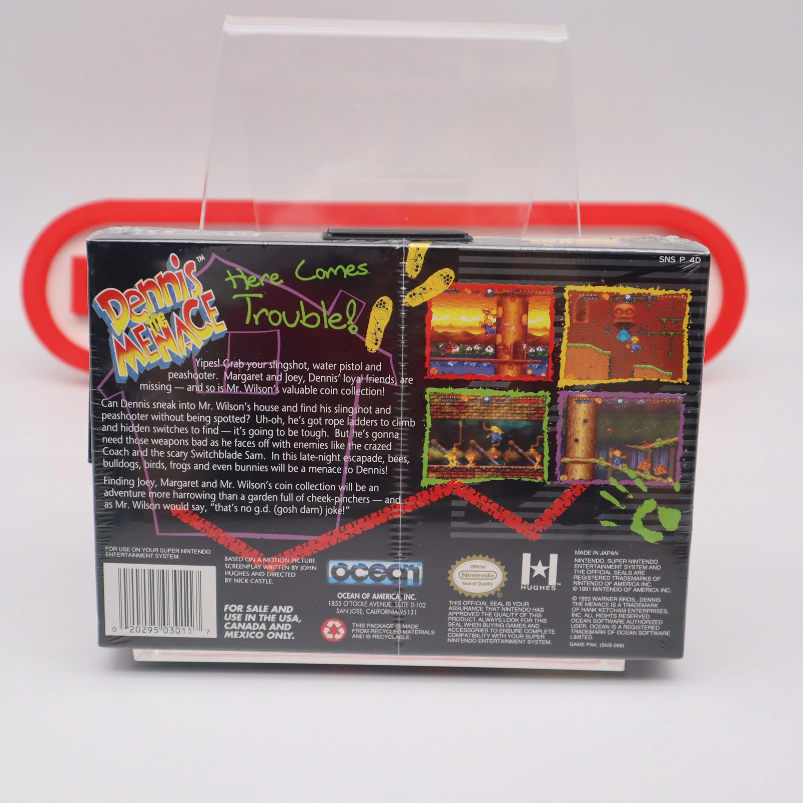 SNES Super Nintendo Game DENNIS THE MENACE – NEW & Factory Sealed!