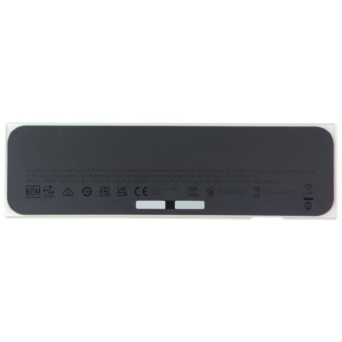Official Nintendo Switch Dock – OLED Model – White (HEG-OO7) / No Power Cord