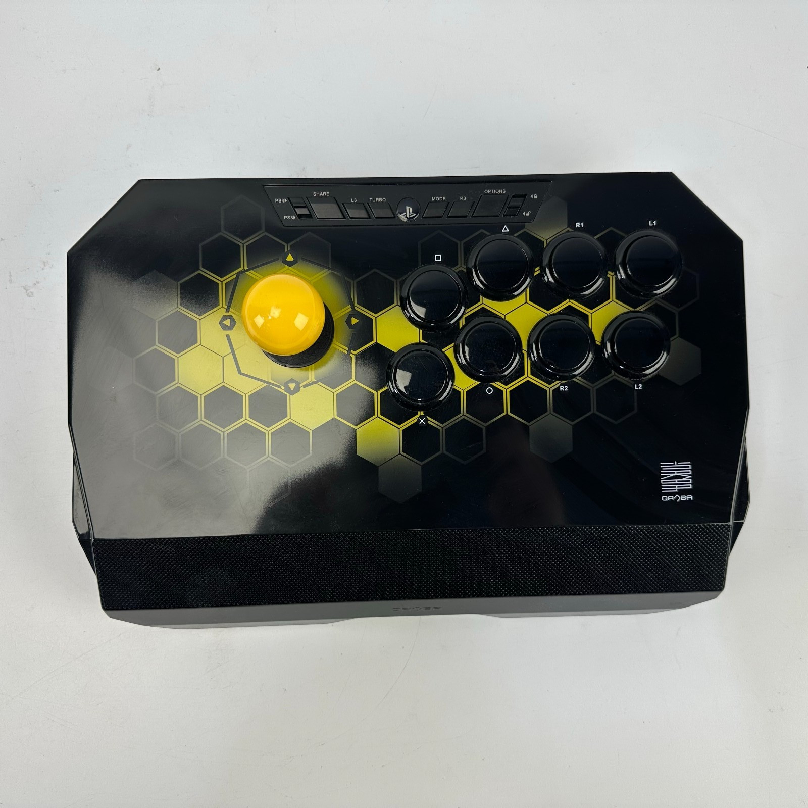 Qanba Drone Arcade Joystick Black/Yellow US Wired for PlayStation PS3/PS4 Works
