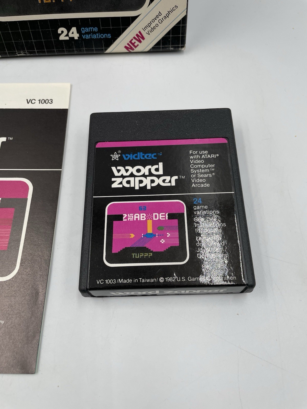 Atari 2600 Word Zapper Complete in Box With Manual, Tested