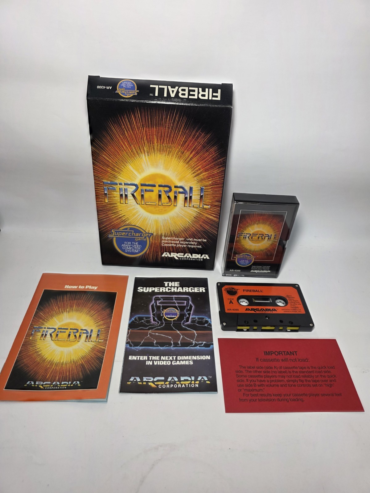 1-7 CIB MINTY Arcadia Starpath Supercharger Games Atari