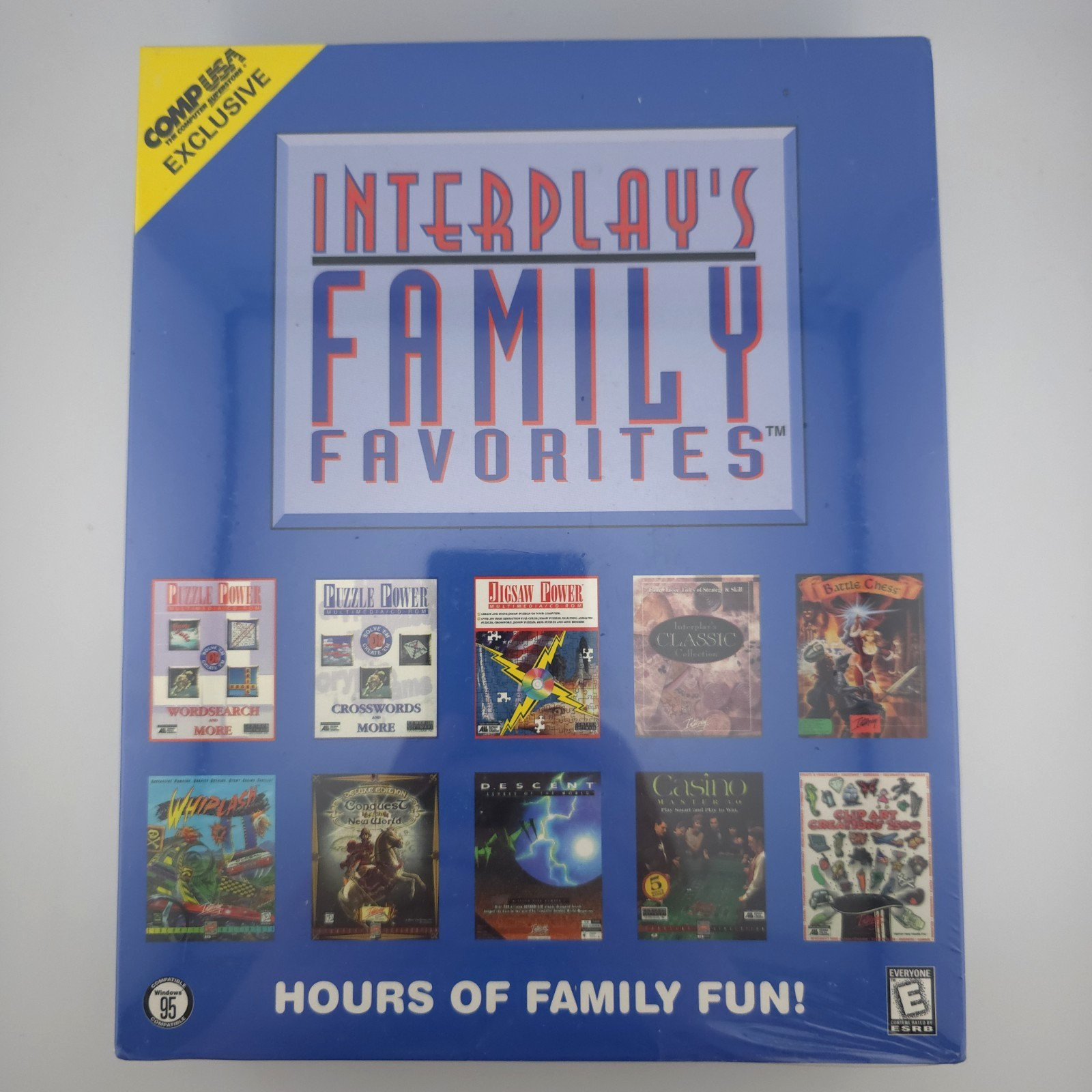 Interplay’s Family Favorites: Hours of Family Fun!, 1998, Big Box, New & Sealed