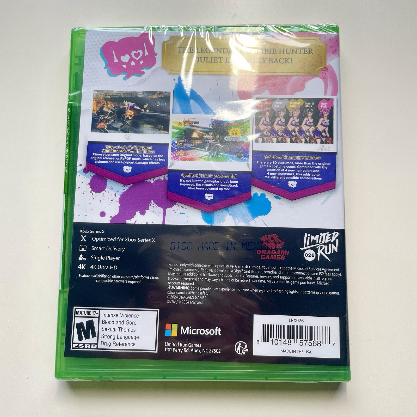LOLLIPOP CHAINSAW REPOP REMASTERED LIMITED RUN #26 XBOX SERIES X BRAND NEW