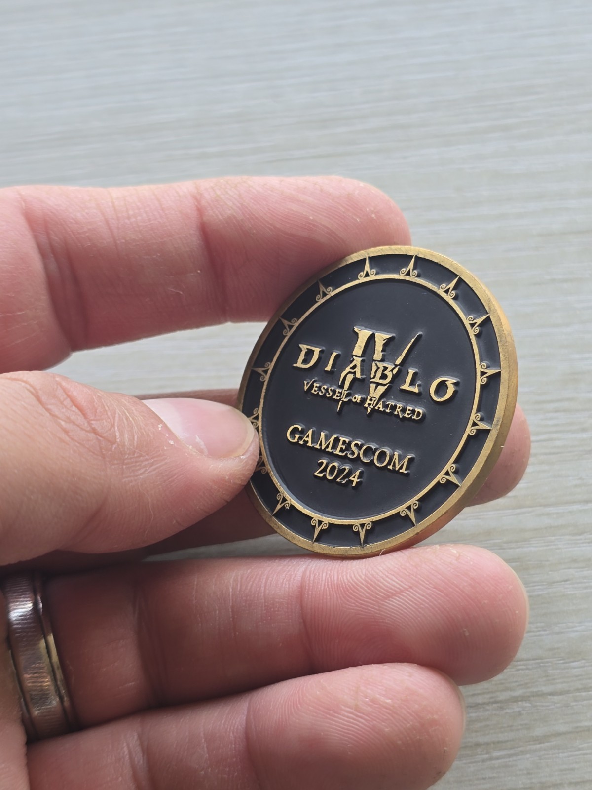 Diablo 4 IV Vessel Of Hatred Coin Medal Spiritborn EAGLE Gamescom Blizzard Promo