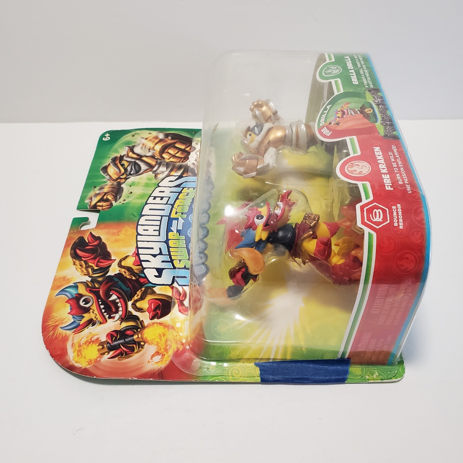 Skylanders Swap Force – Fire Kraken & Grilla Drilla Complete In Box READ DESCRIP