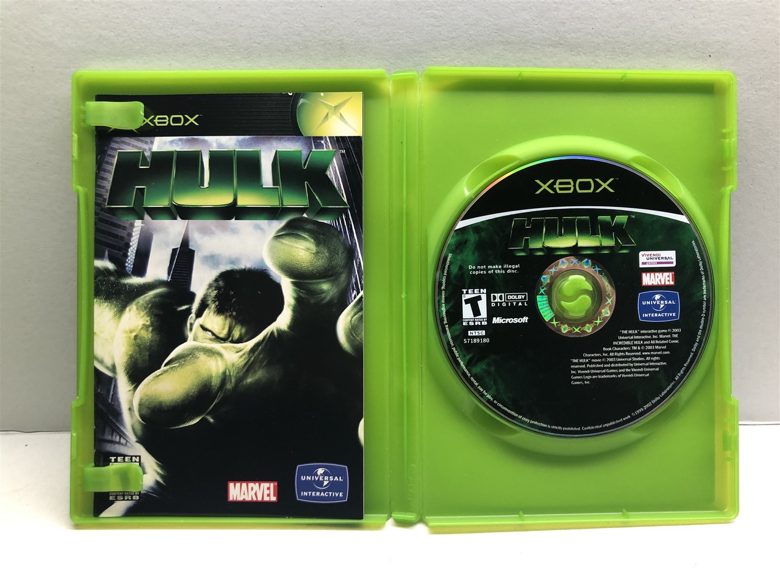 Hulk (Microsoft Xbox, 2003) Complete Tested Working – Free Ship