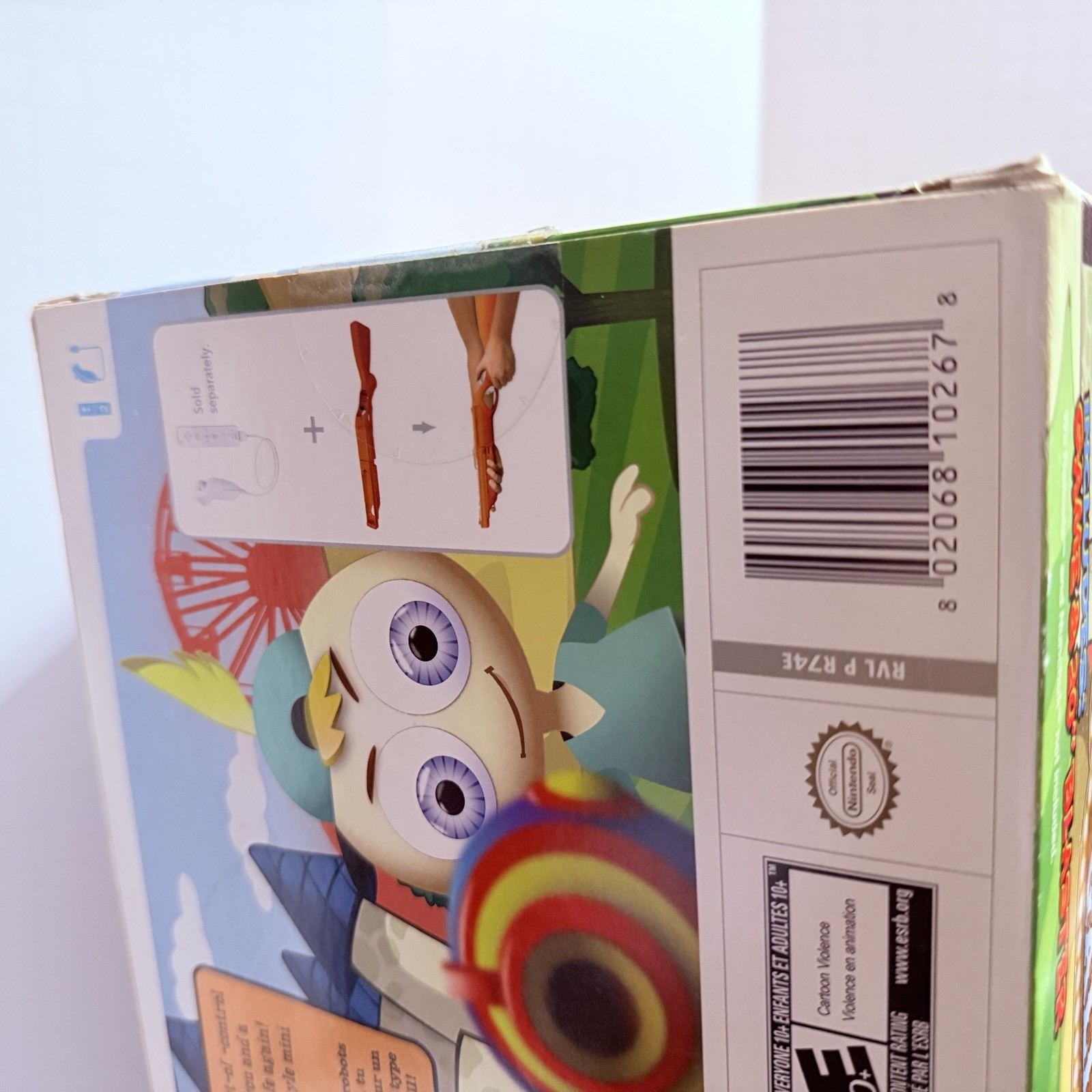 SEALED Arcade Shooting Gallery Blaster & SEALED Game Nintendo Wii Open Box NIB