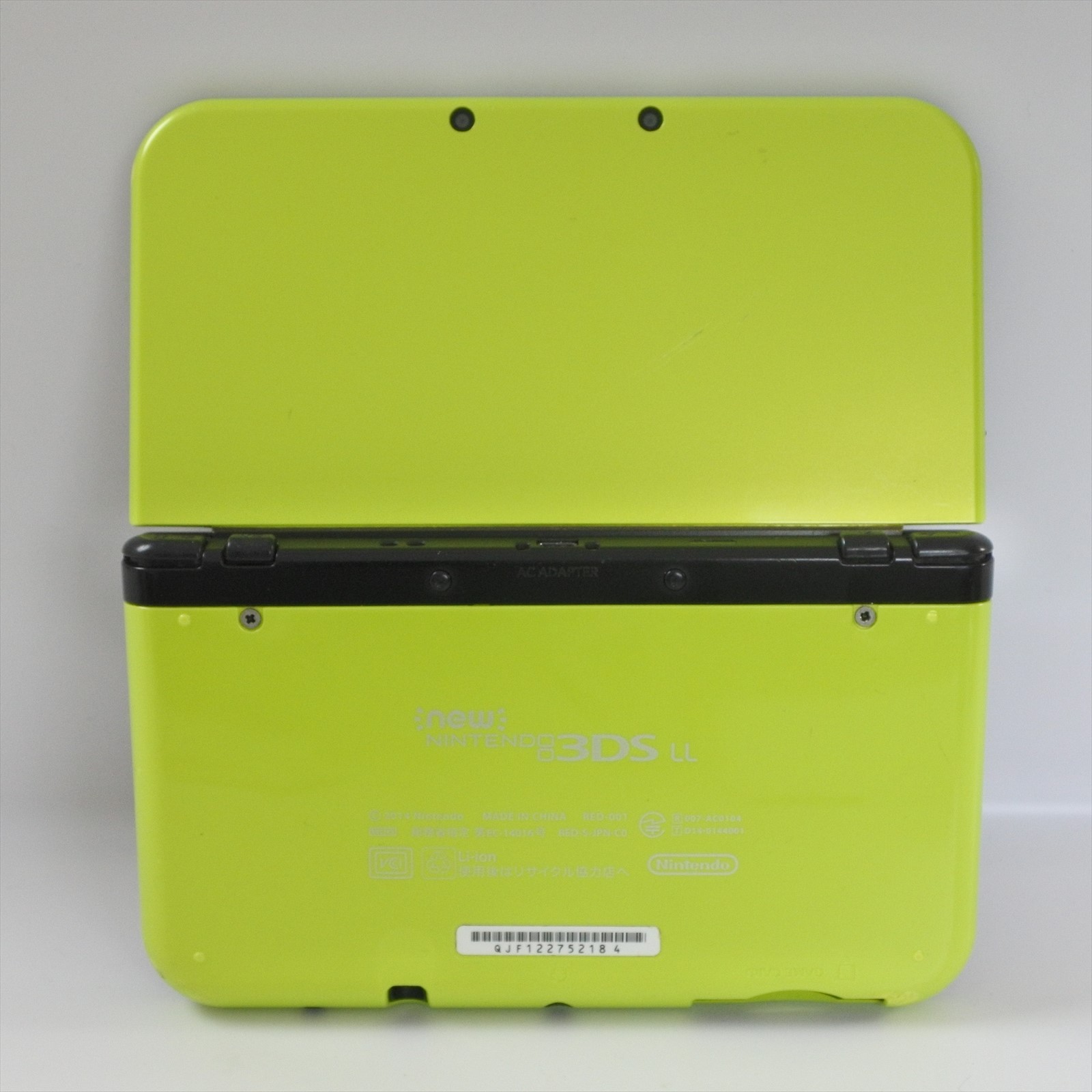 New Nintendo 3DS LL Console RED-001 Boxed NO Touch pen LIME x BLACK 2184 n3ds