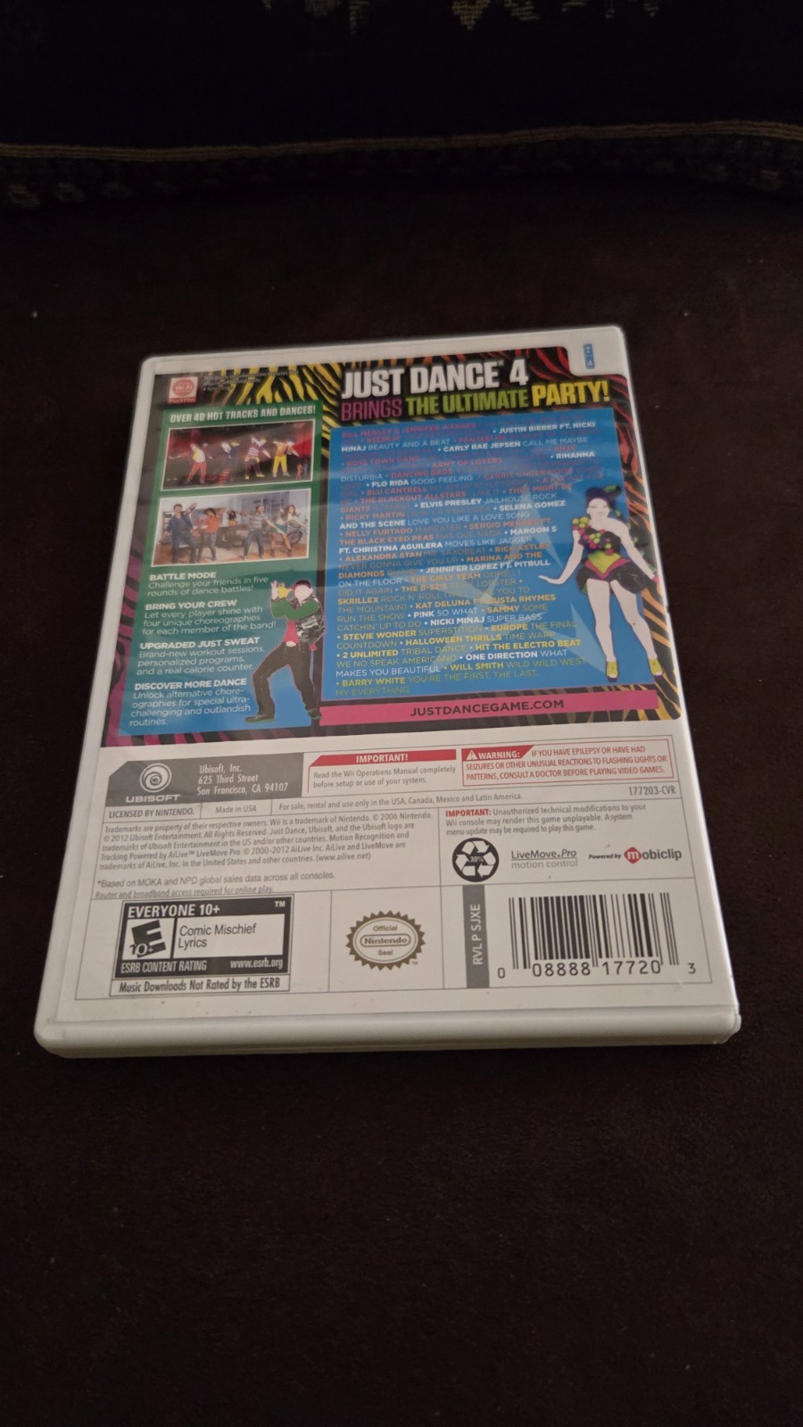 Just Dance 4 (Nintendo Wii, 2012)