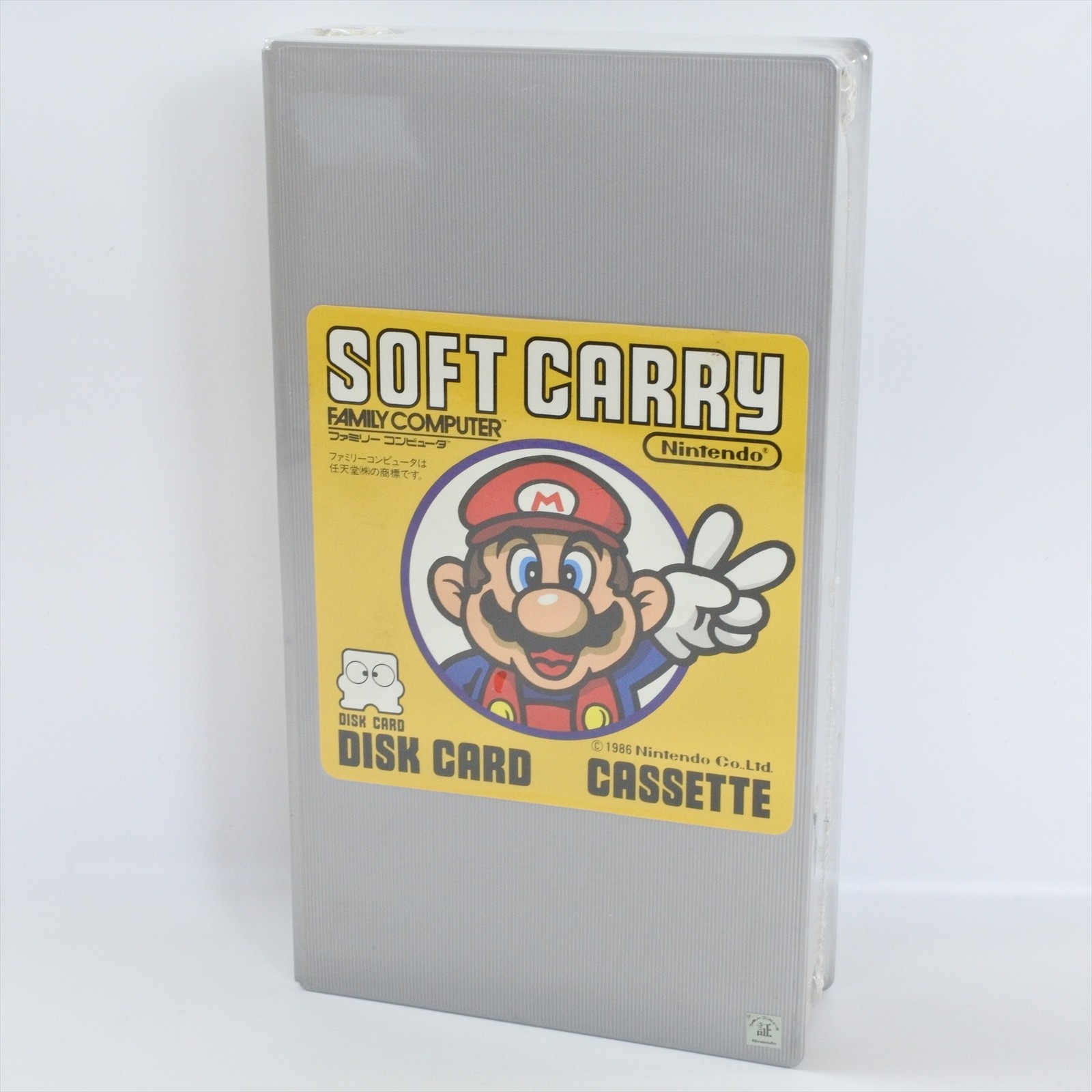 Nintendo Famicom Disk System Card Casette Carry Case MARIO Unused SNC-4CD 0902