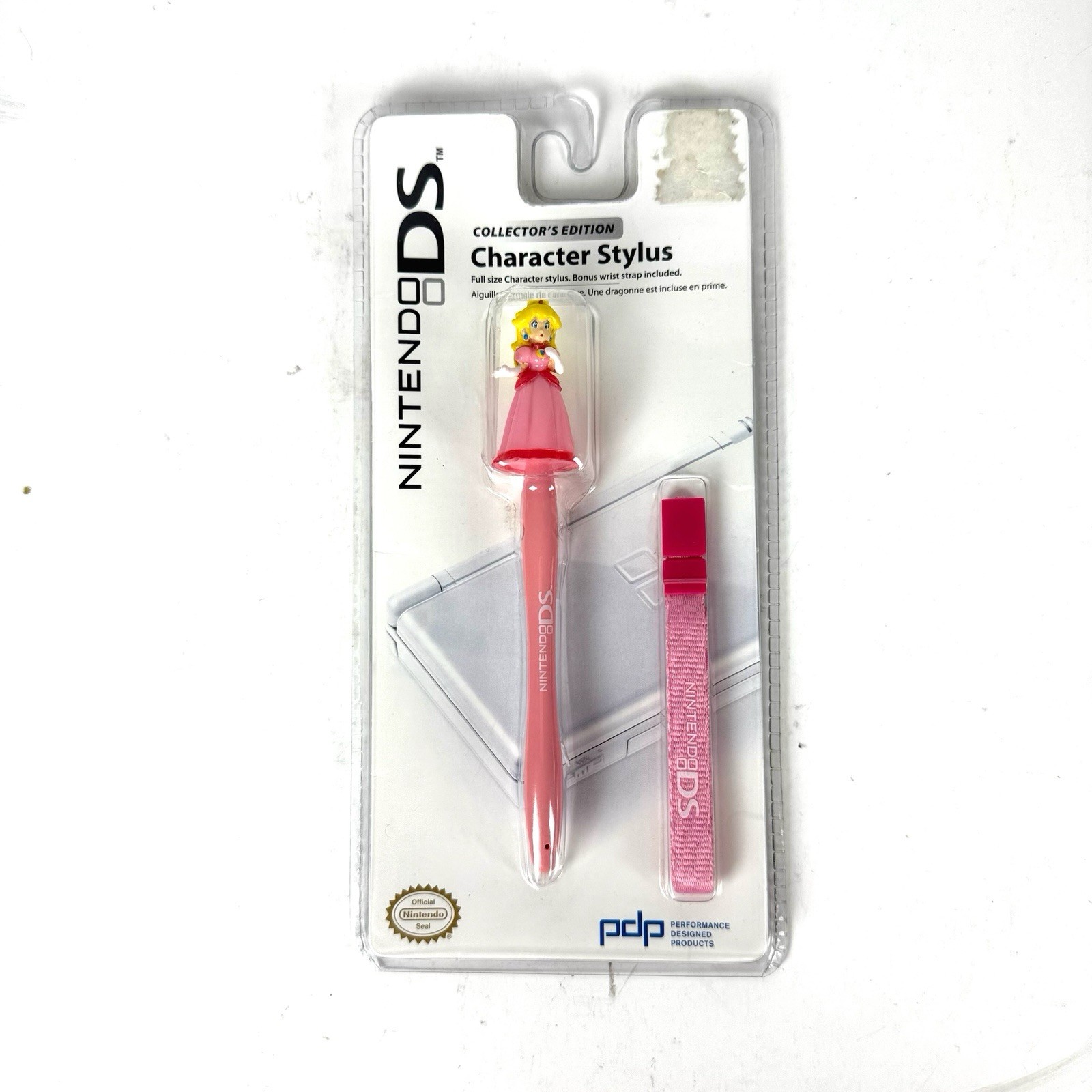 Nintendo DS Peach Collectors Edition Character Stylus With Wrist Strap