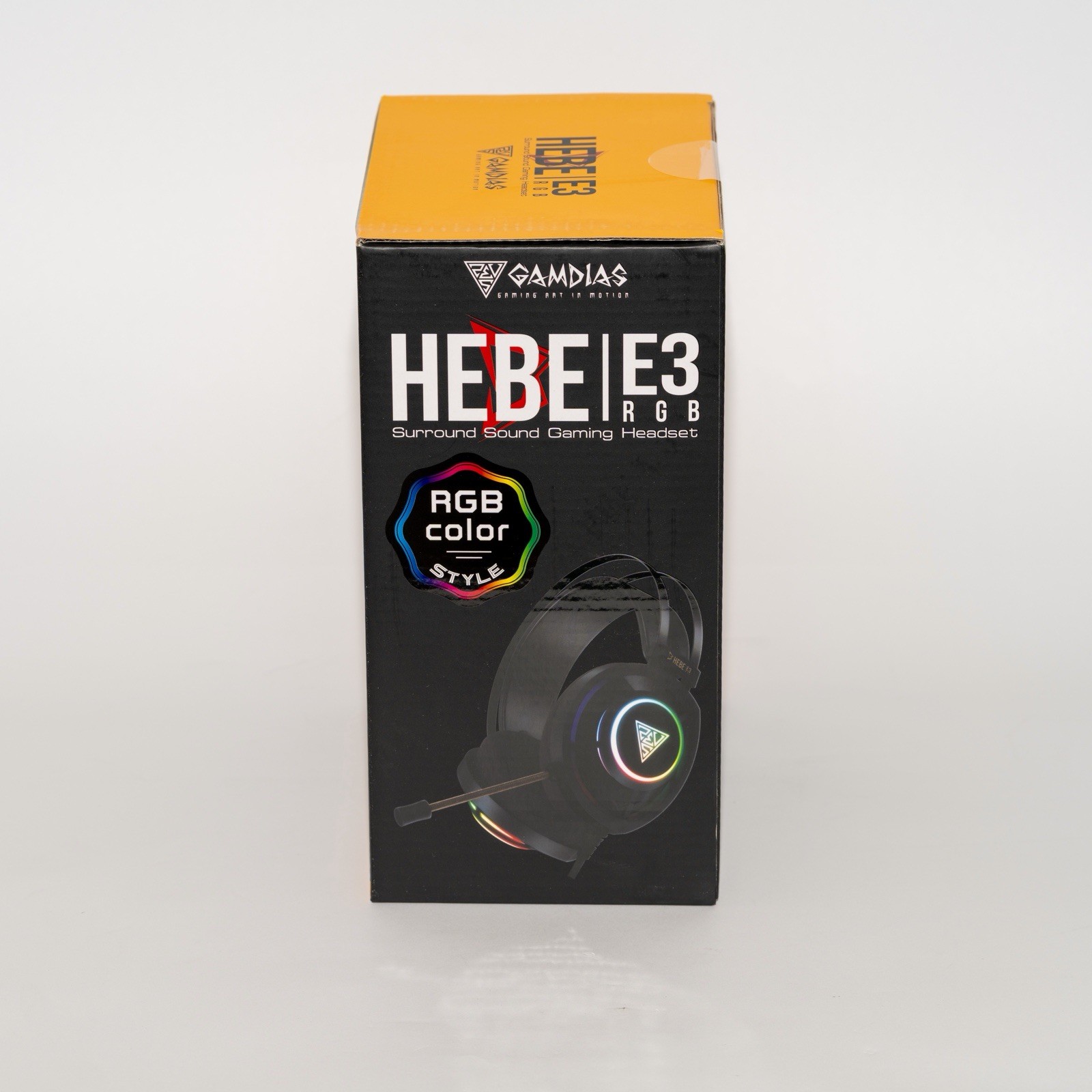Gamdias HEBE E3 RGB Surround Sound Gaming Headset 50mm Drivers New