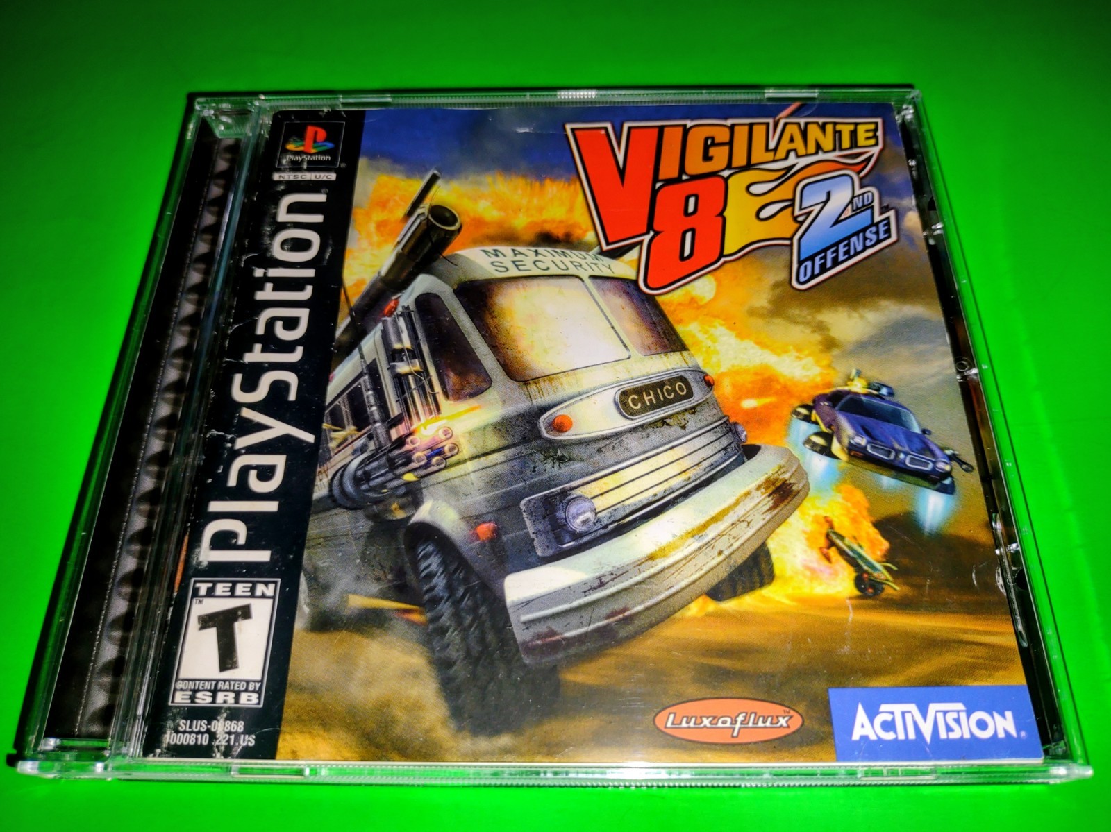 Vigilante 8 2nd Offense (Sony PlayStation 1, 1998 PS1) Complete W/ Reg Tested