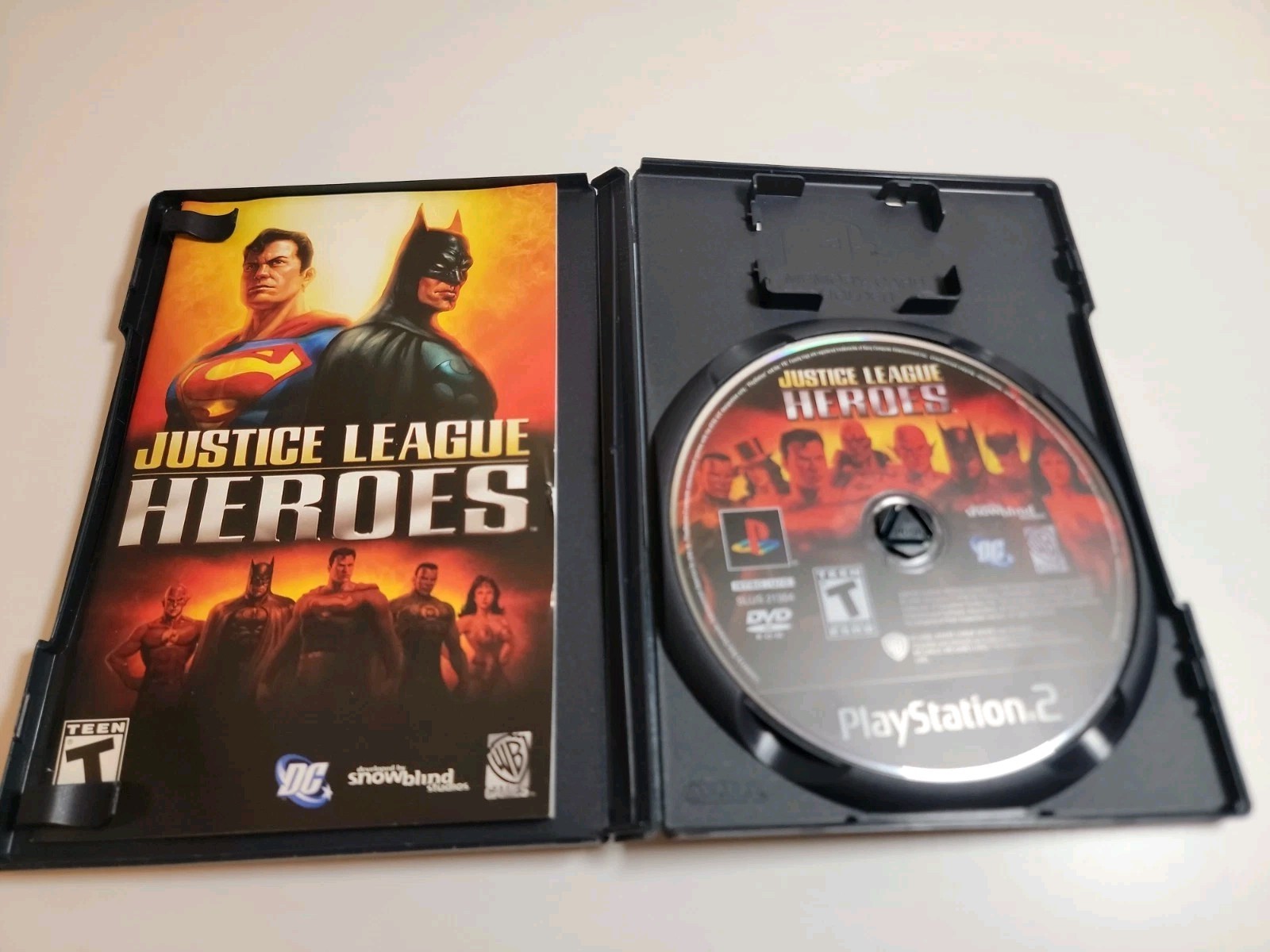 PS2 6 GAME LOT SUPER HEROES MARVEL DC SUPERMAN X-MEN LEGENDS SPIDER-MAN JUSTICE