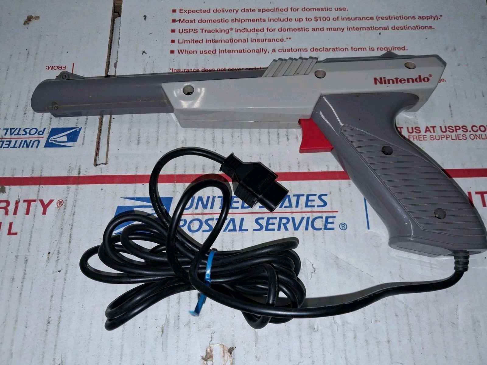 Gray Nintendo NES-005 Zapper Light Gun Controller 1985