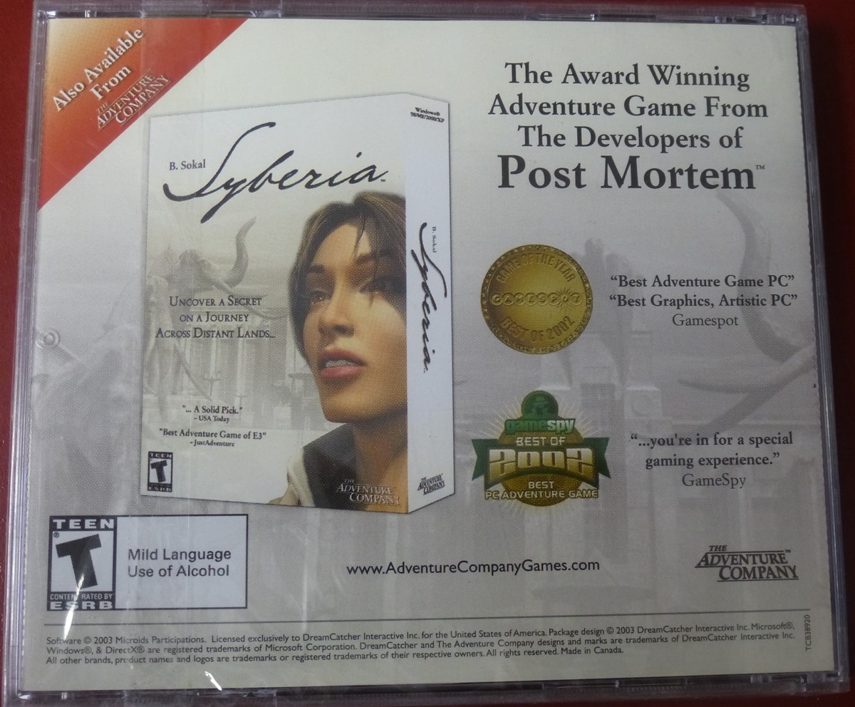 Video Game PC Post Mortem by The Adventure Company 2003 NEW SEALED Jewel