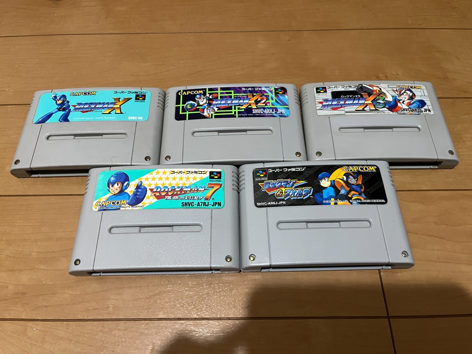 Nintendo Super Famicom SNES Megaman Rockman X X2 X3 7 FORTE set 5 japan 0622